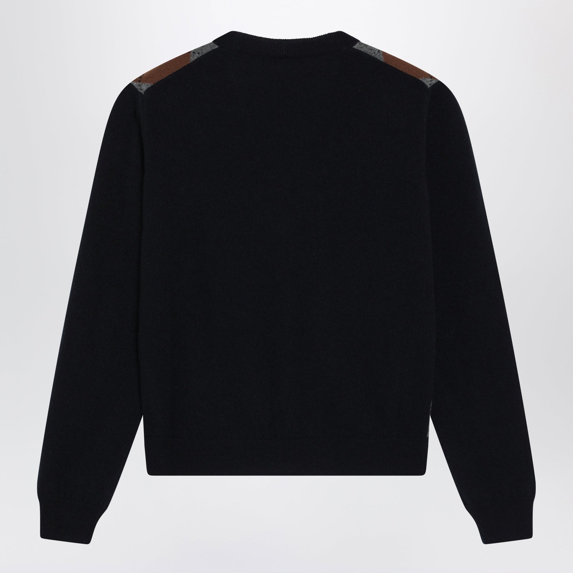 Prada Blue Cashmere Argyle Cardigan Women PRADA