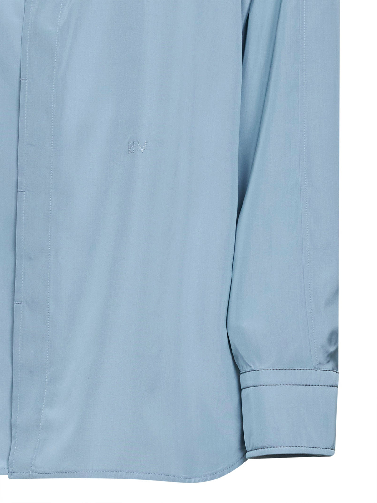 Bottega Veneta Women Blue Gravel Parachute Silk And Viscose Shirt BOTTEGA VENETA
