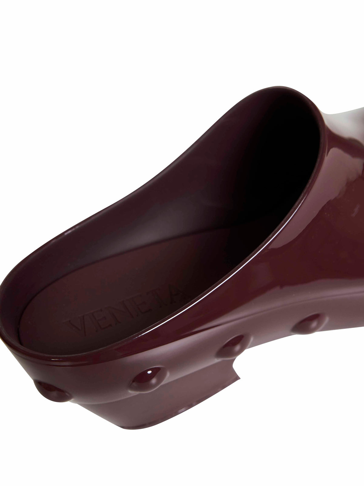 Bottega Veneta Women Deep Mahogany Rubber Gondola Clogs BOTTEGA VENETA
