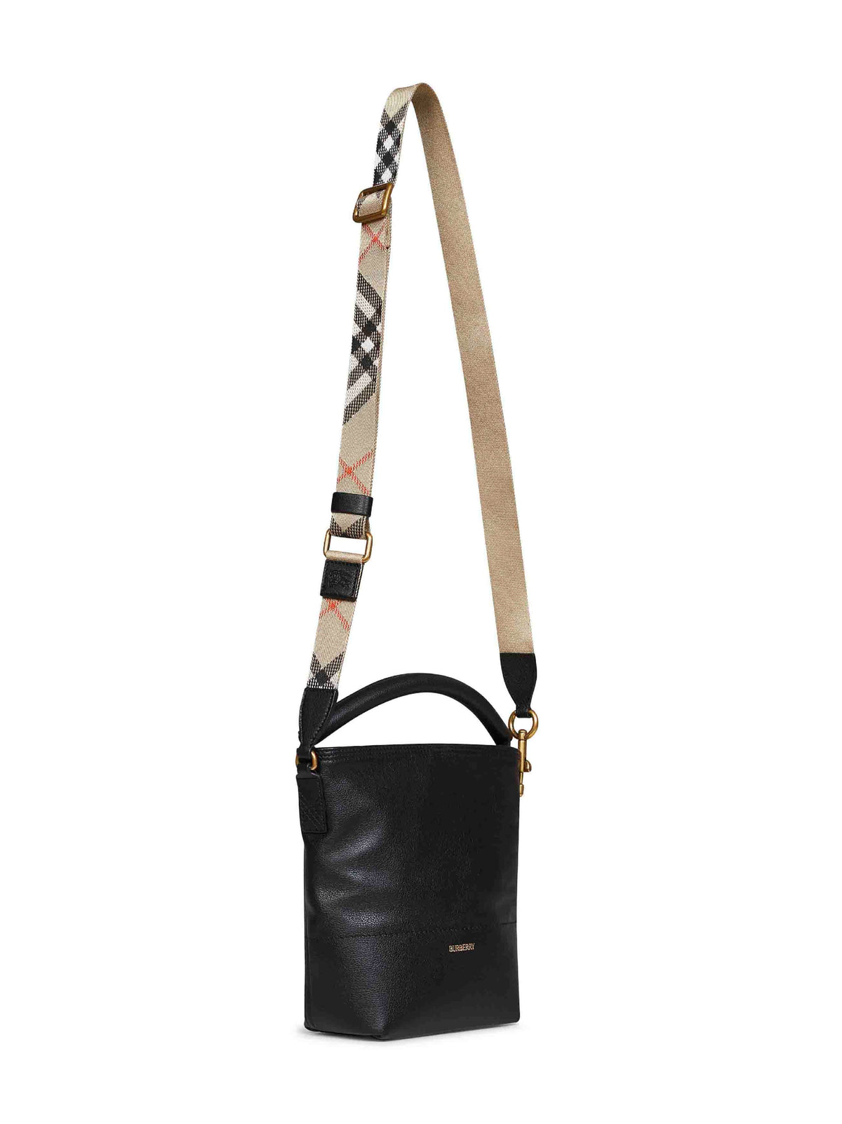 Burberry Women Black Mini B Clip Bucket Bag BURBERRY