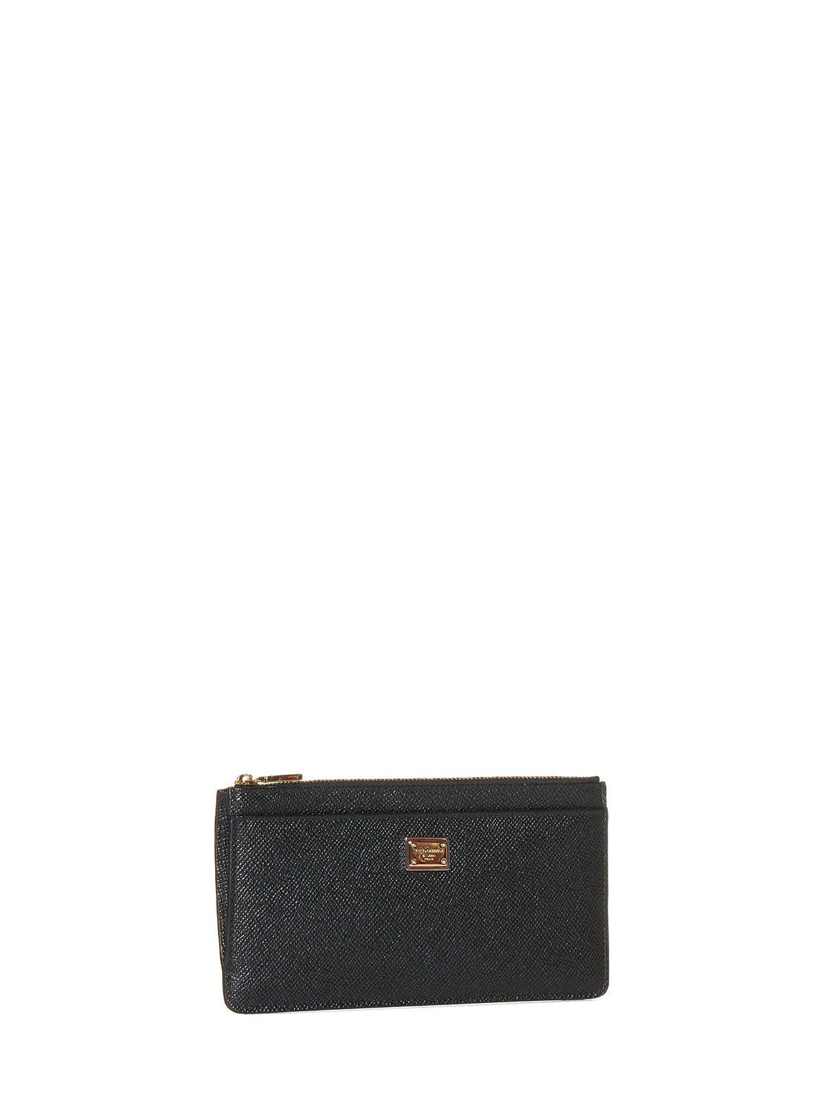 Dolce & Gabbana Women Large Black Dauphine Leather Card Case DOLCE & GABBANA