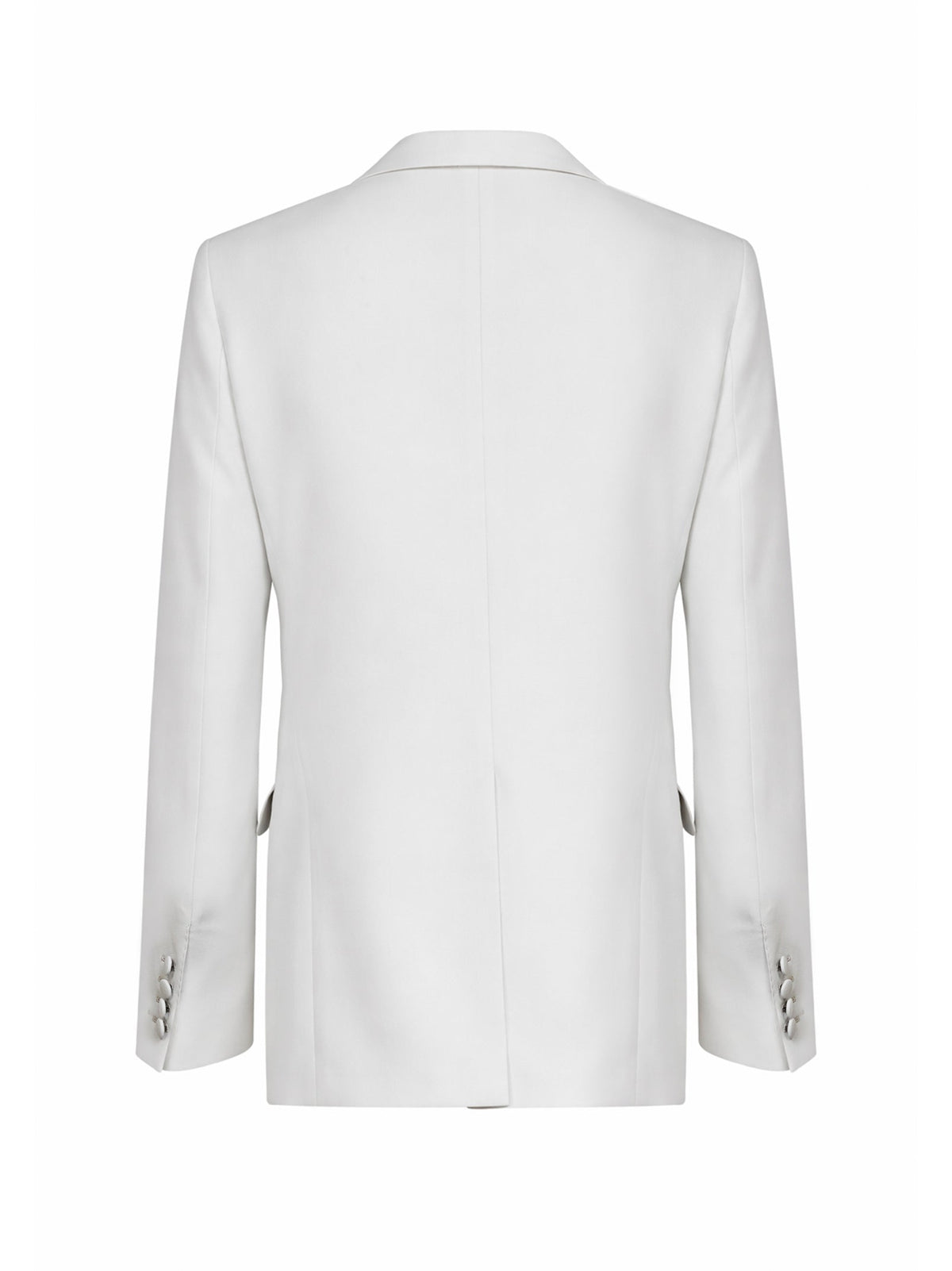 Dolce & Gabbana Men Beige Wool Poplin Single-Breasted Blazer DOLCE & GABBANA
