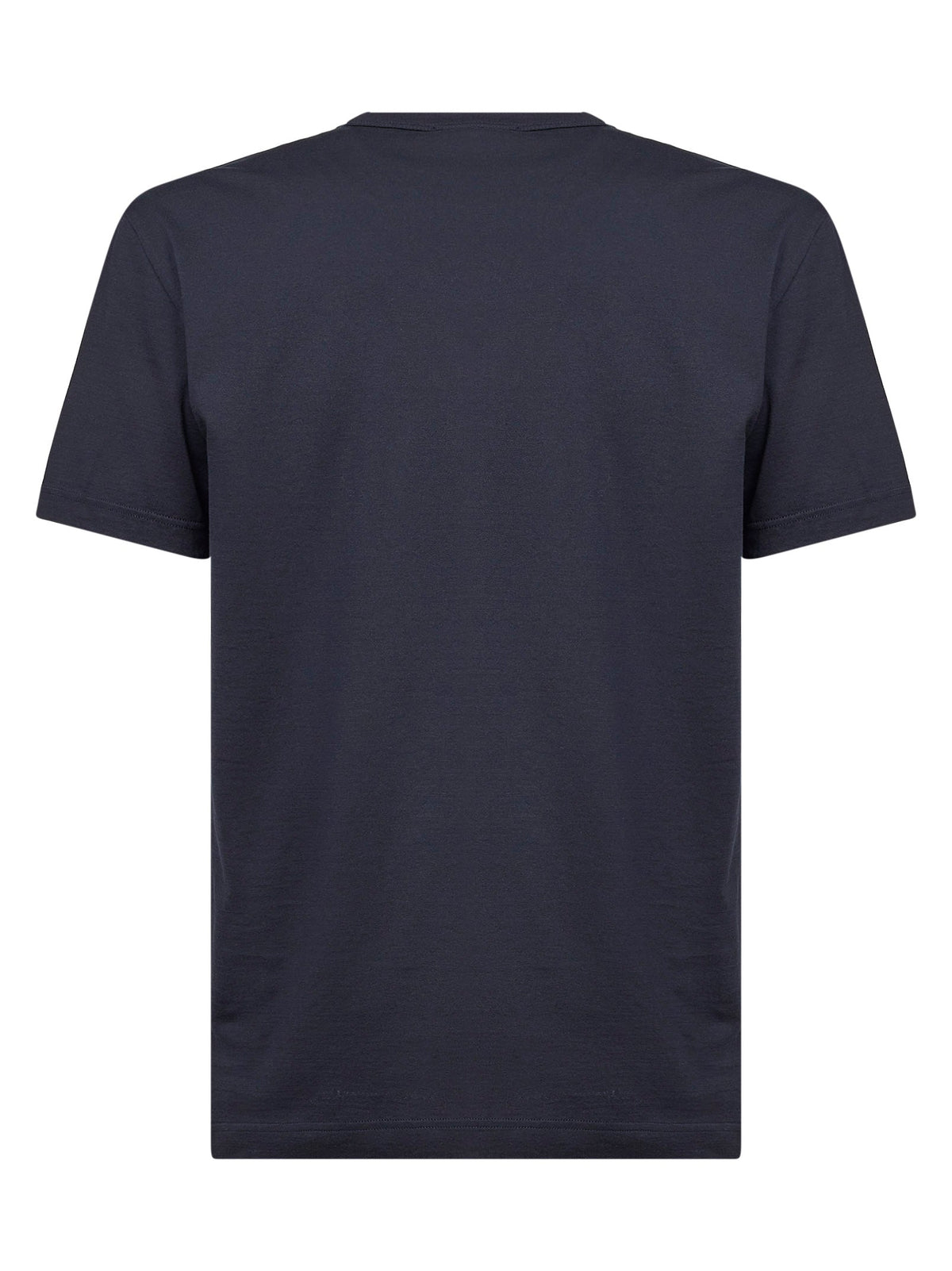 Dolce & Gabbana Men Blue Cotton Heraldic Patch T-Shirt DOLCE & GABBANA