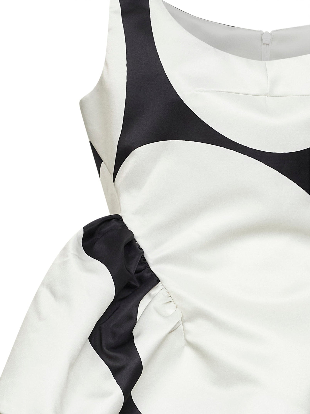 Dries Van Noten Women Black Duchess Oversized Ellipses-Print Peplum Top DRIES VAN NOTEN