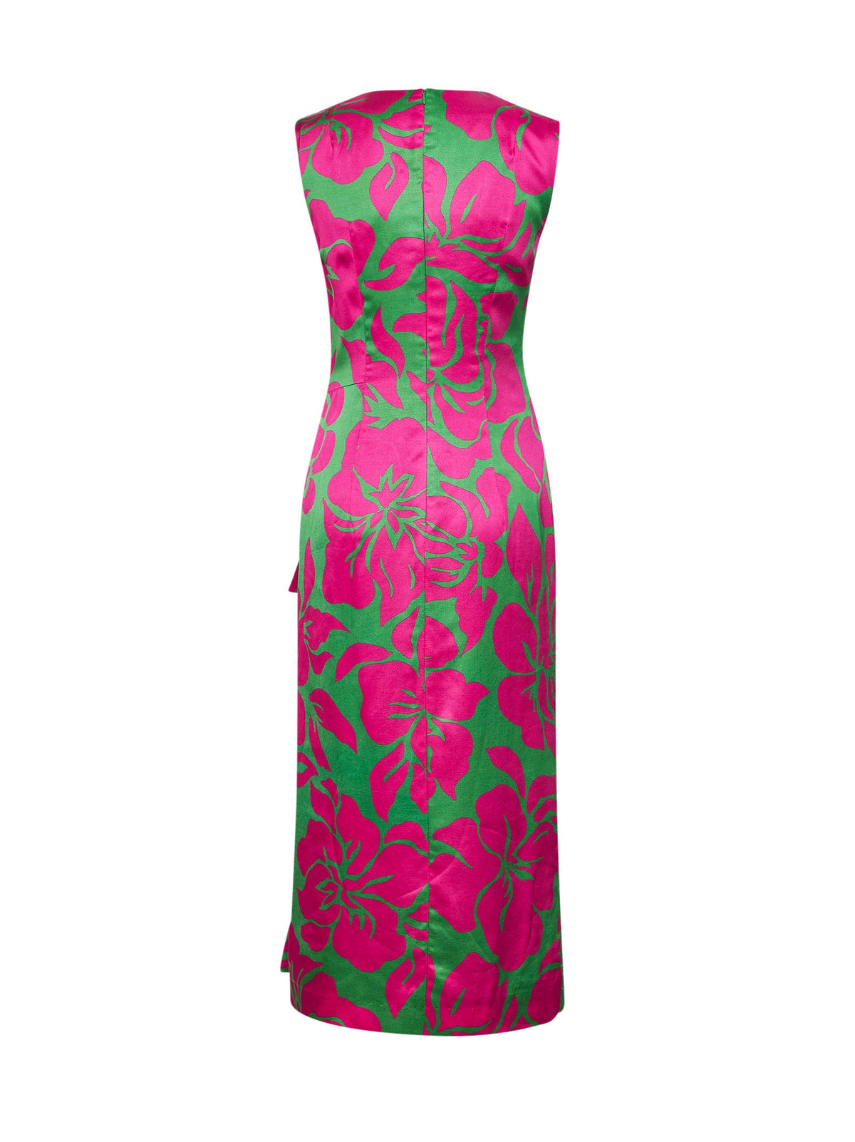 Dries Van Noten Women Hawaiian Floral-Print Viscose Draped Midi Dress DRIES VAN NOTEN