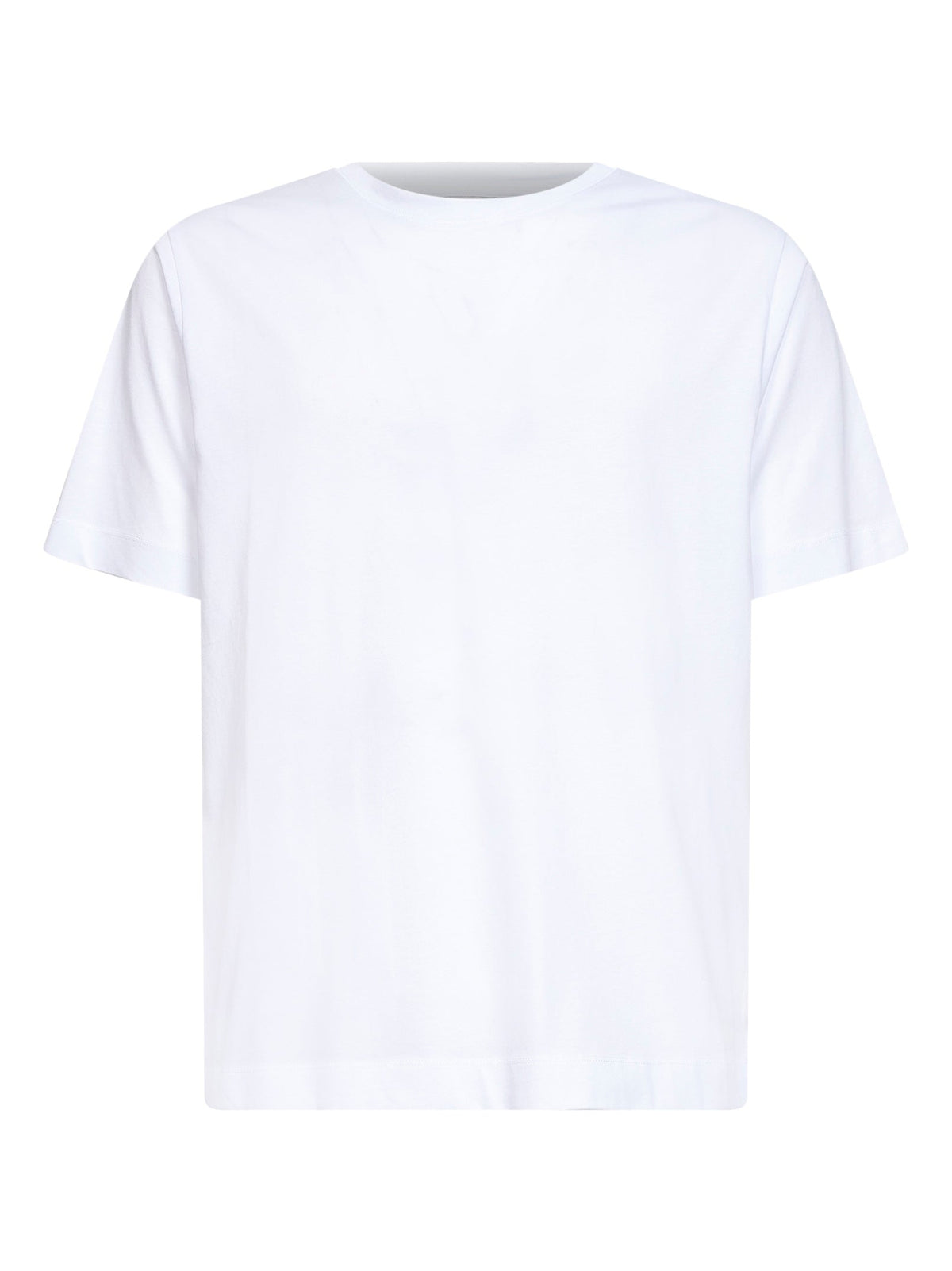 Dries Van Noten Men White Jersey Regular-Fit Crewneck T-Shirt DRIES VAN NOTEN