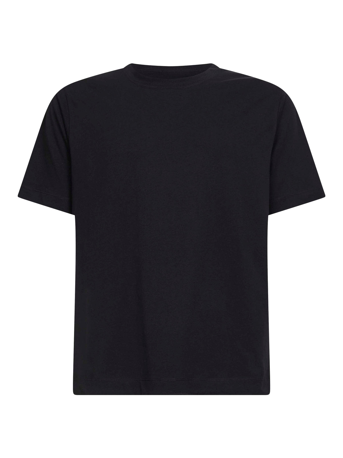 Dries Van Noten Men Black Jersey Regular-Fit Crewneck T-Shirt DRIES VAN NOTEN