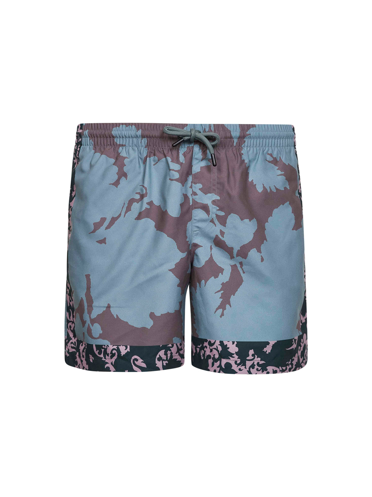 Dries Van Noten Men Petrol Printed Nylon Swim Shorts DRIES VAN NOTEN