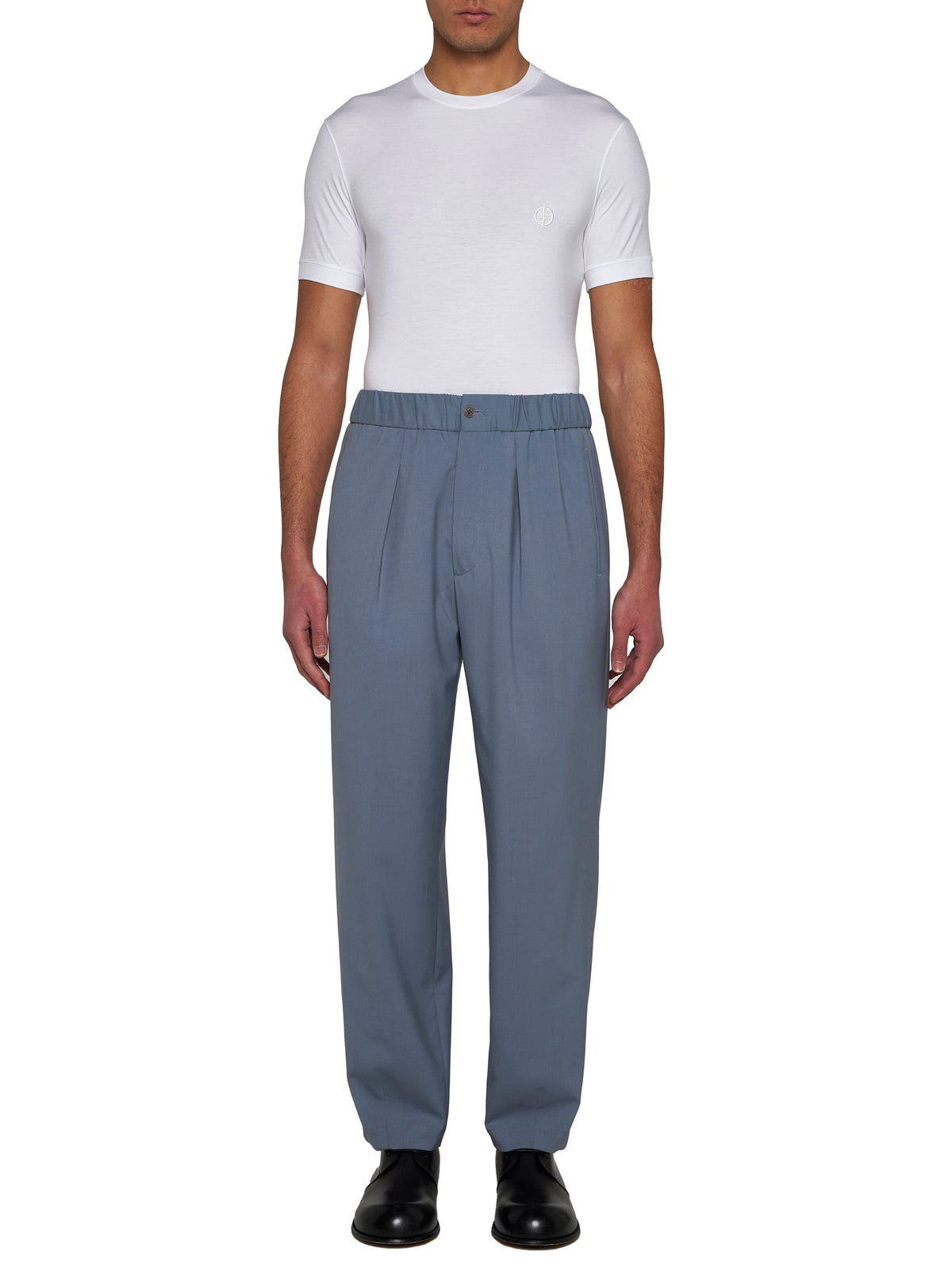 Giorgio Armani Men Icon Crew Neck T-Shirt In Stretch Viscose Jersey GIORGIO ARMANI
