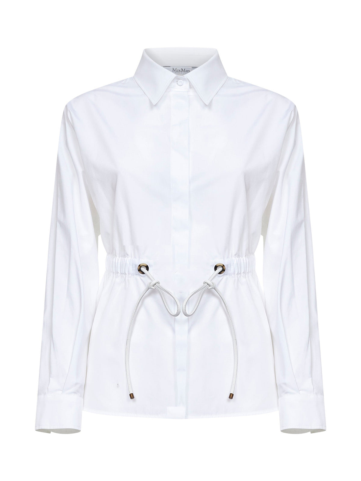 Max Mara Women White Cotton Poplin Mxmtazzina Shirt MAX MARA