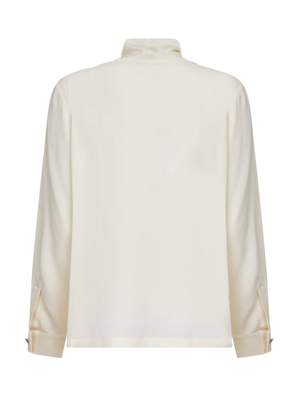 Max Mara Women Ivory Silk Charmeuse Mxmbadia Blouse MAX MARA