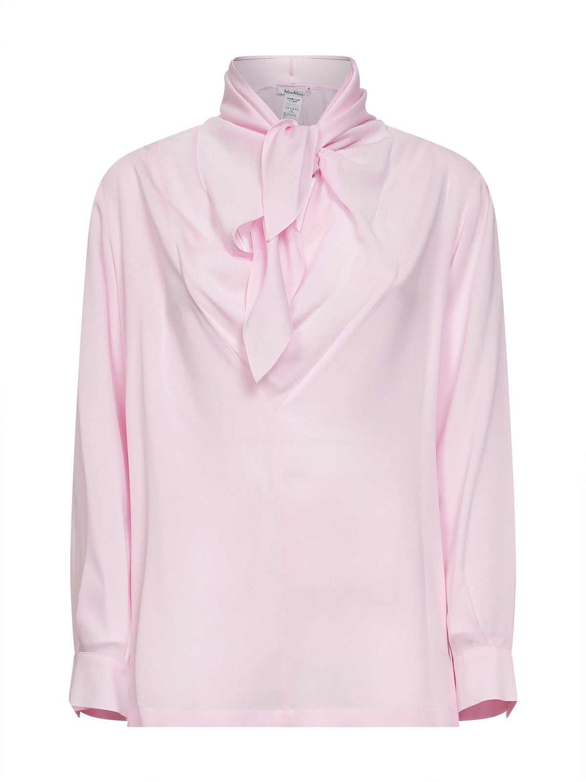 Max Mara Women Pink Silk Charmeuse Mxmbadia Blouse MAX MARA