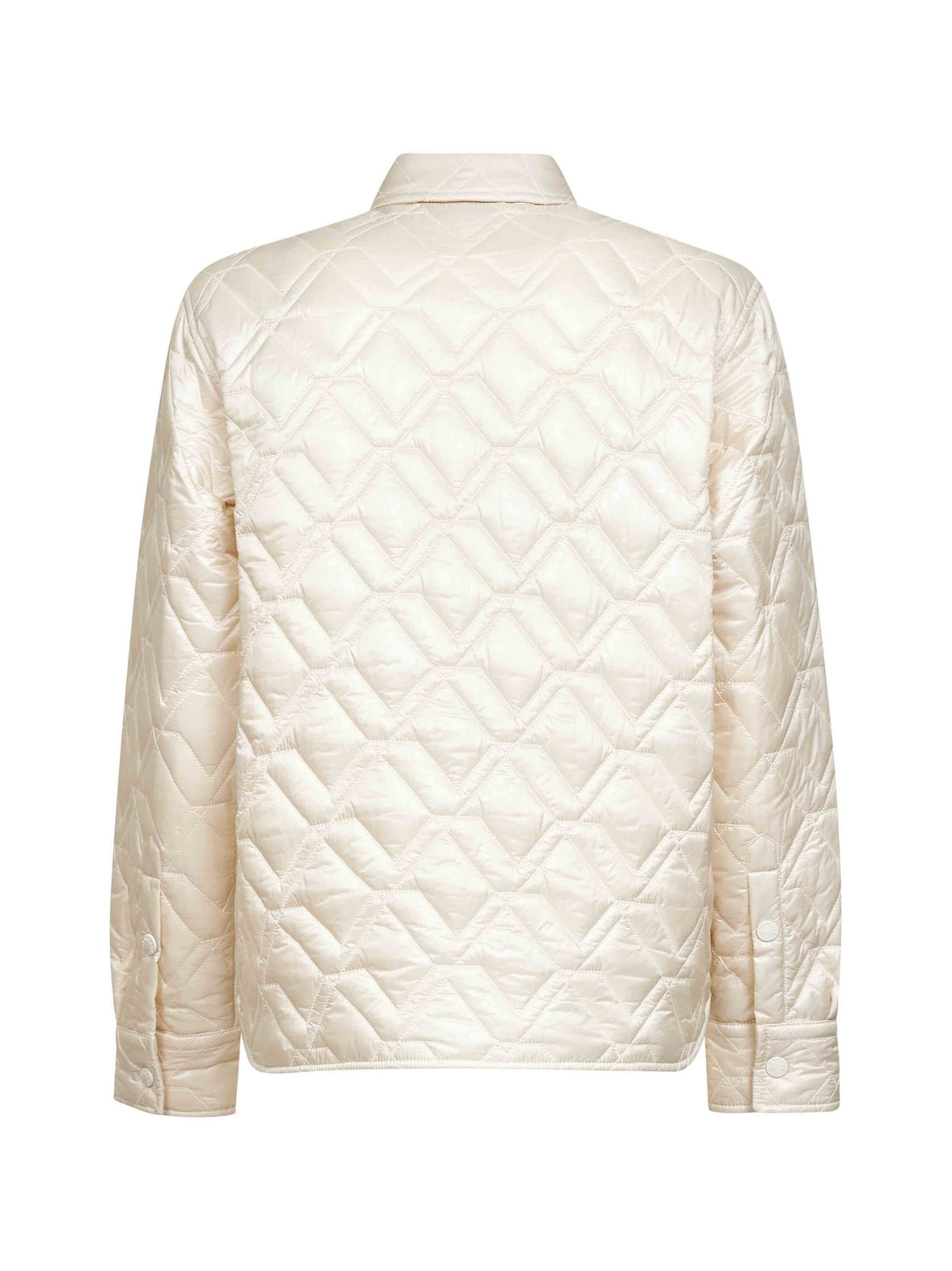 Moncler Women Beige Quilted And Padded Shirt Jacket MONCLER