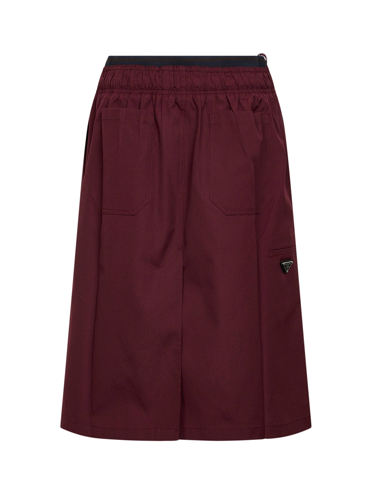 Prada Abbigliamento Women Garnet Twill Midi Skirt PRADA