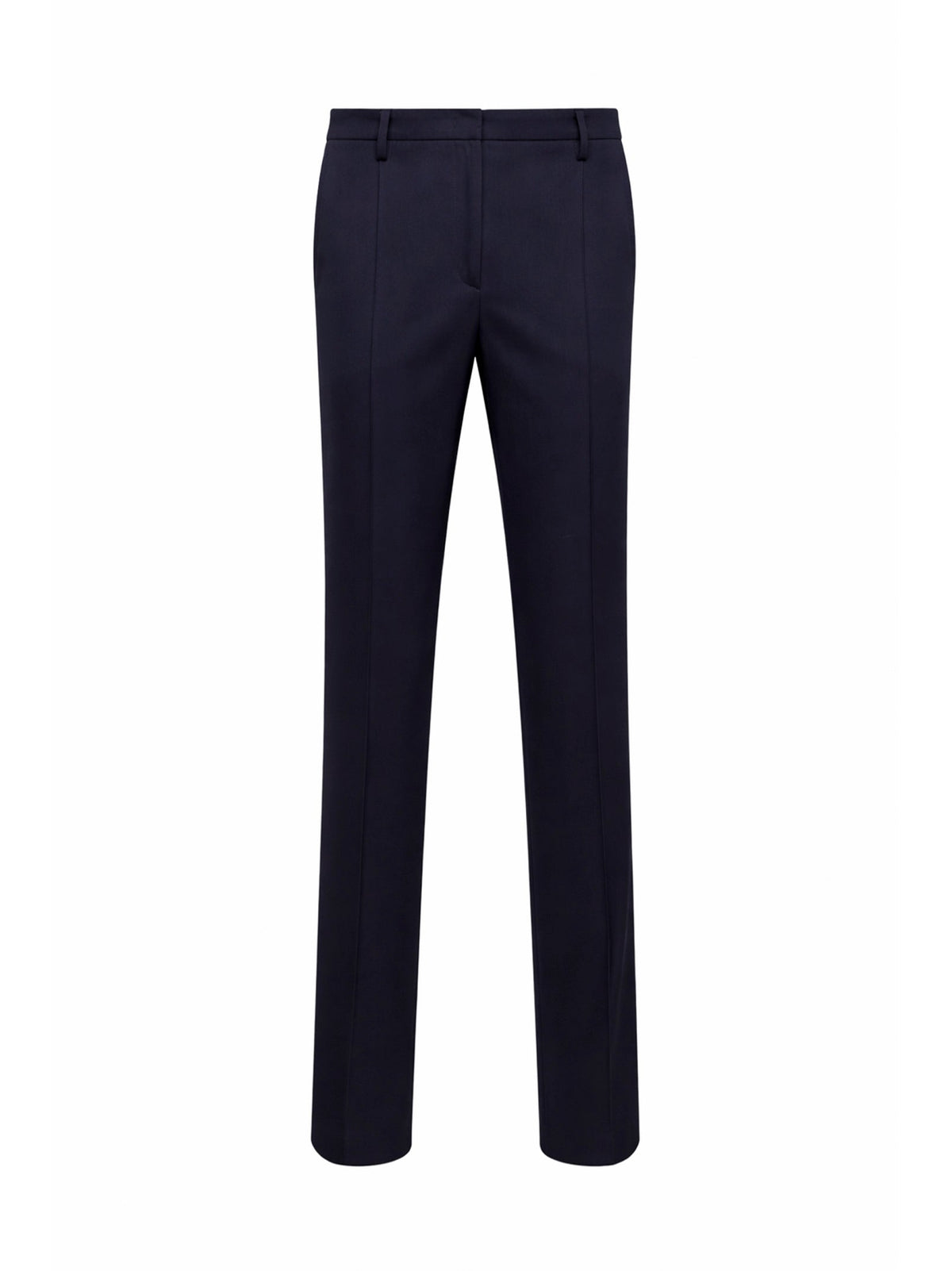 Prada Abbigliamento Women Blue Cotton Chino Straight Trousers PRADA