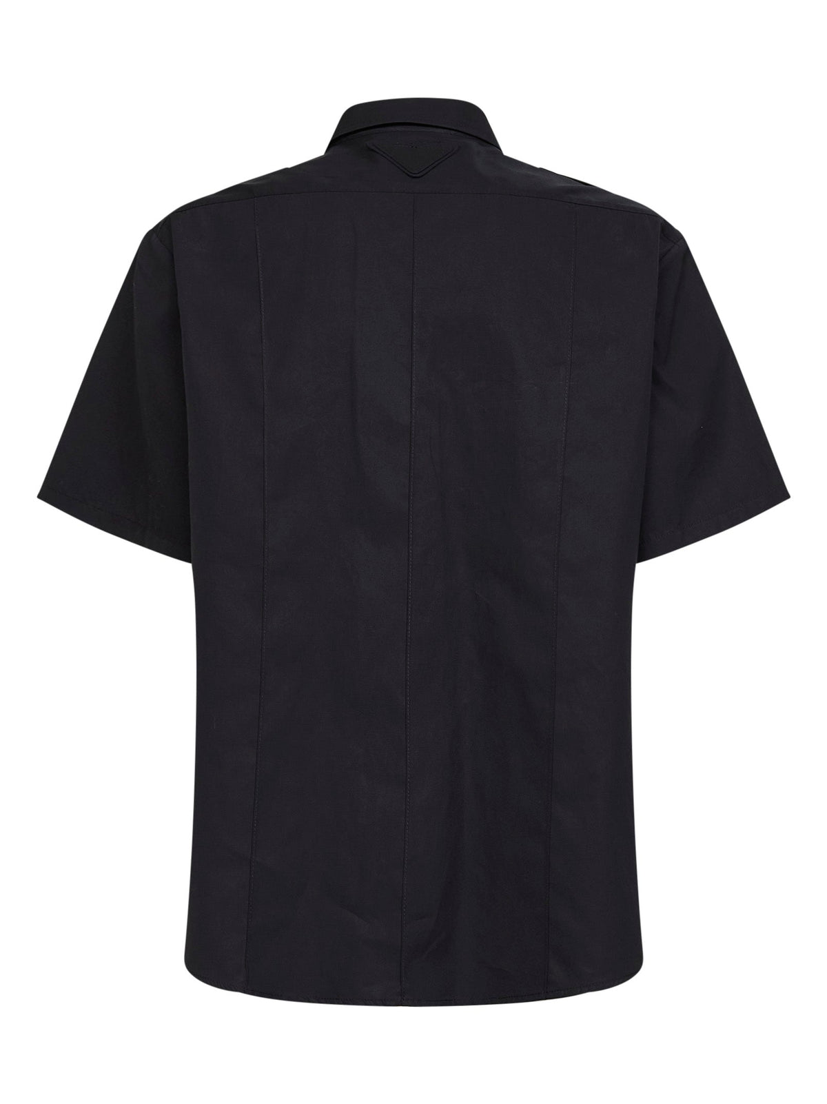 Prada Abbigliamento Women Black Poplin Short-Sleeved Shirt PRADA