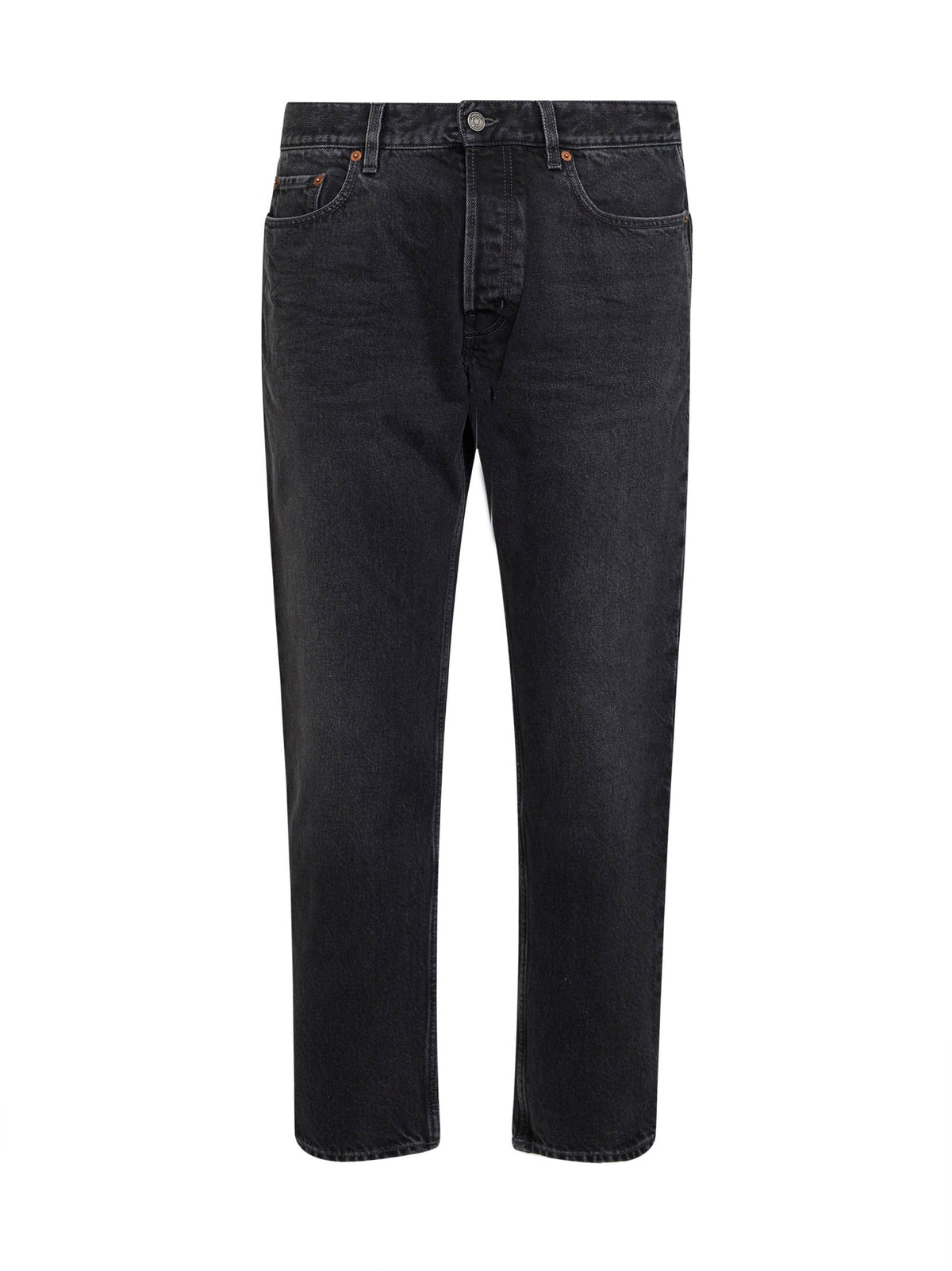 Saint Laurent Men Black Denim Mick Straight-Leg Jeans SAINT LAURENT