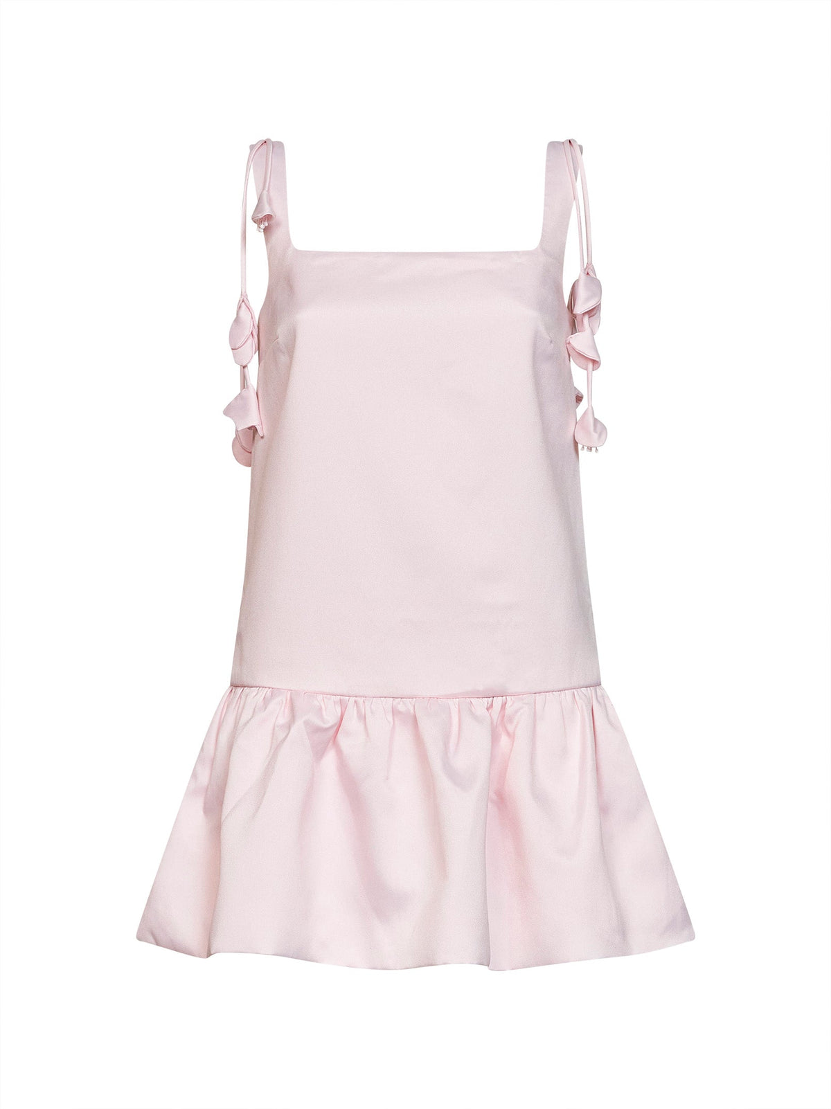 Self Portrait Women Pink Flower Taffeta Mini Dress SELF-PORTRAIT