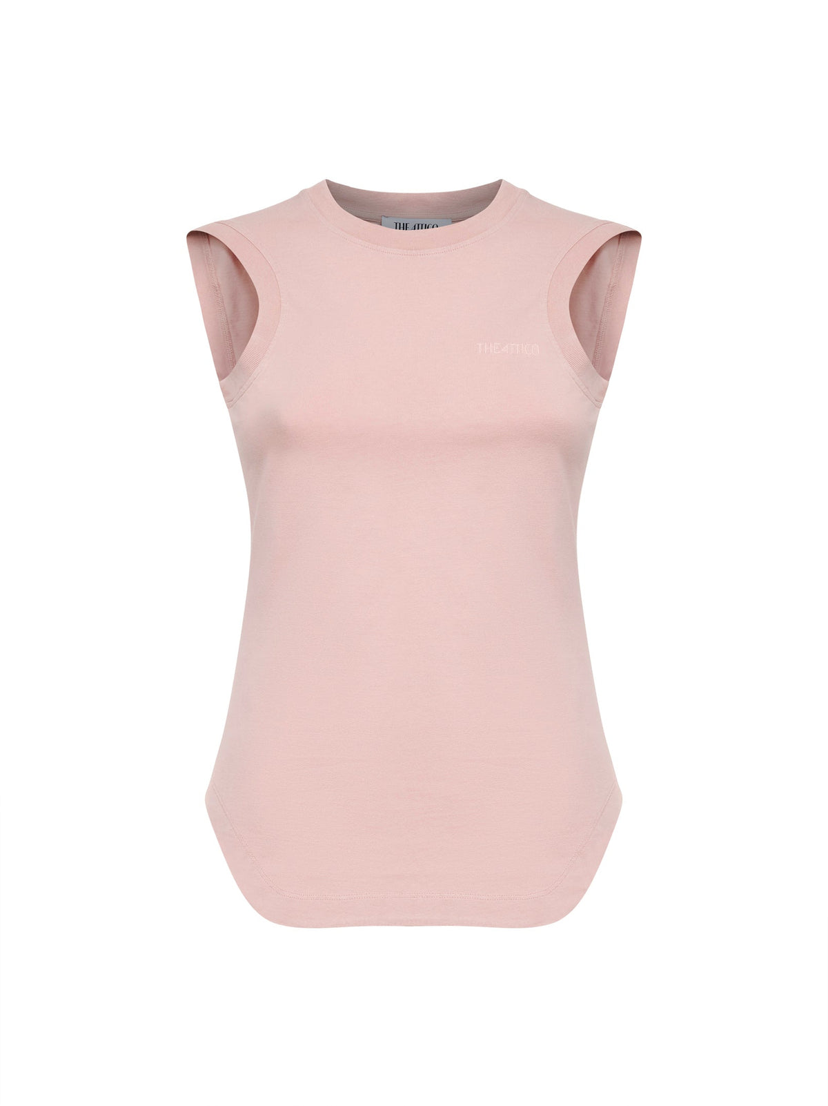 The Attico Women Rose Cotton Jersey "Reese" Tank Top THE ATTICO