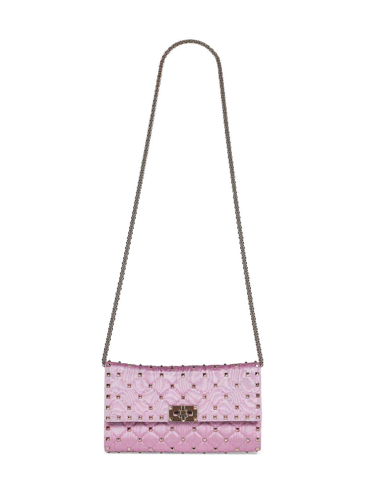Valentino Garavani Women Rhododendron Pink Valentino Garavani Rockstud Spike Crossbody Bag VALENTINO GARAVANI