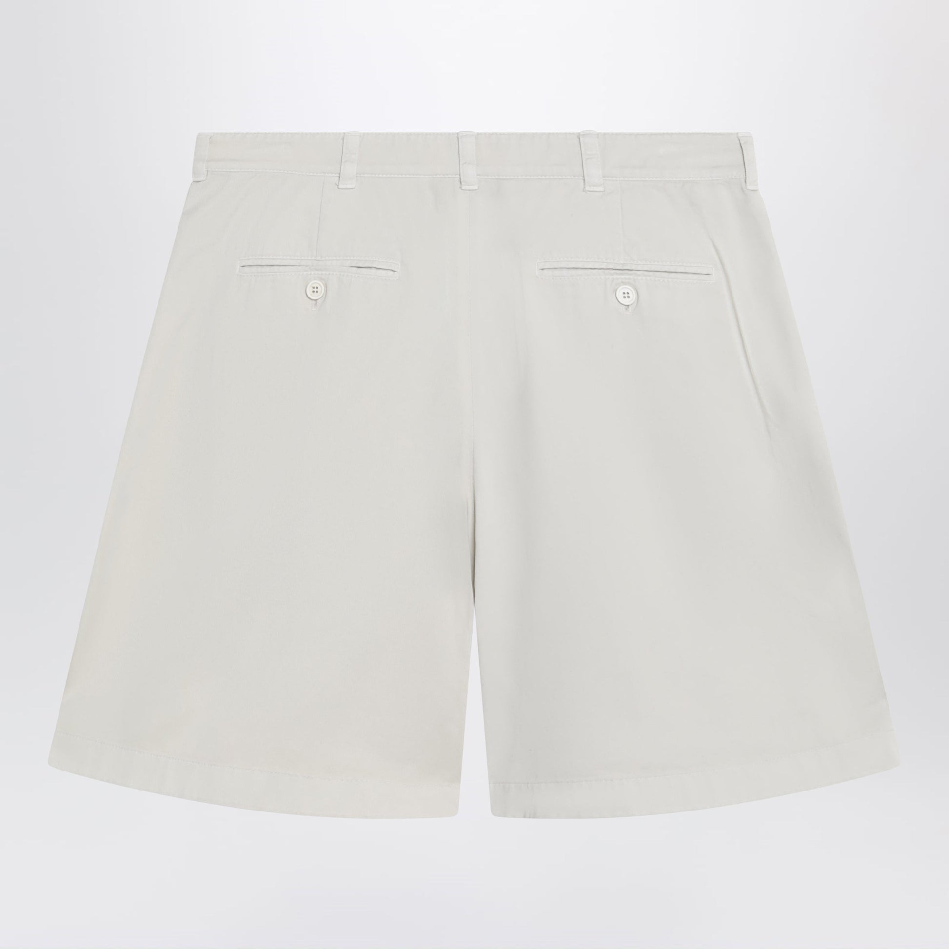 Prada Natural-Colored Bermuda Shorts In Gabardine Women PRADA