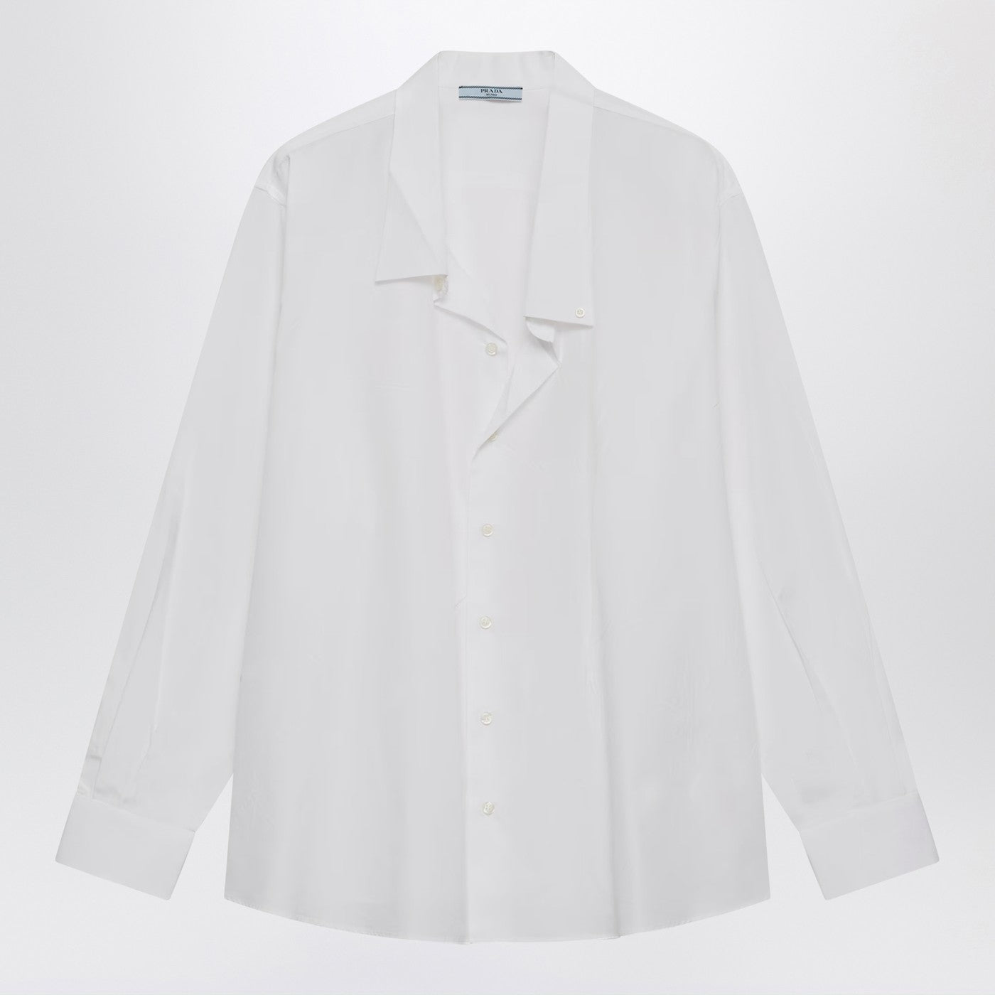 Prada White Poplin Shirt Women PRADA