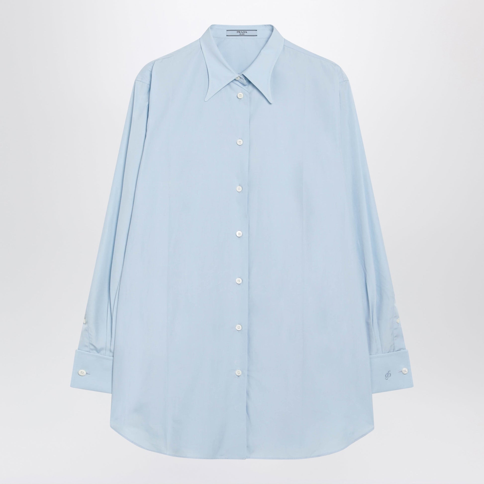 Prada Cielo Shirt In Cotton Poplin Women PRADA