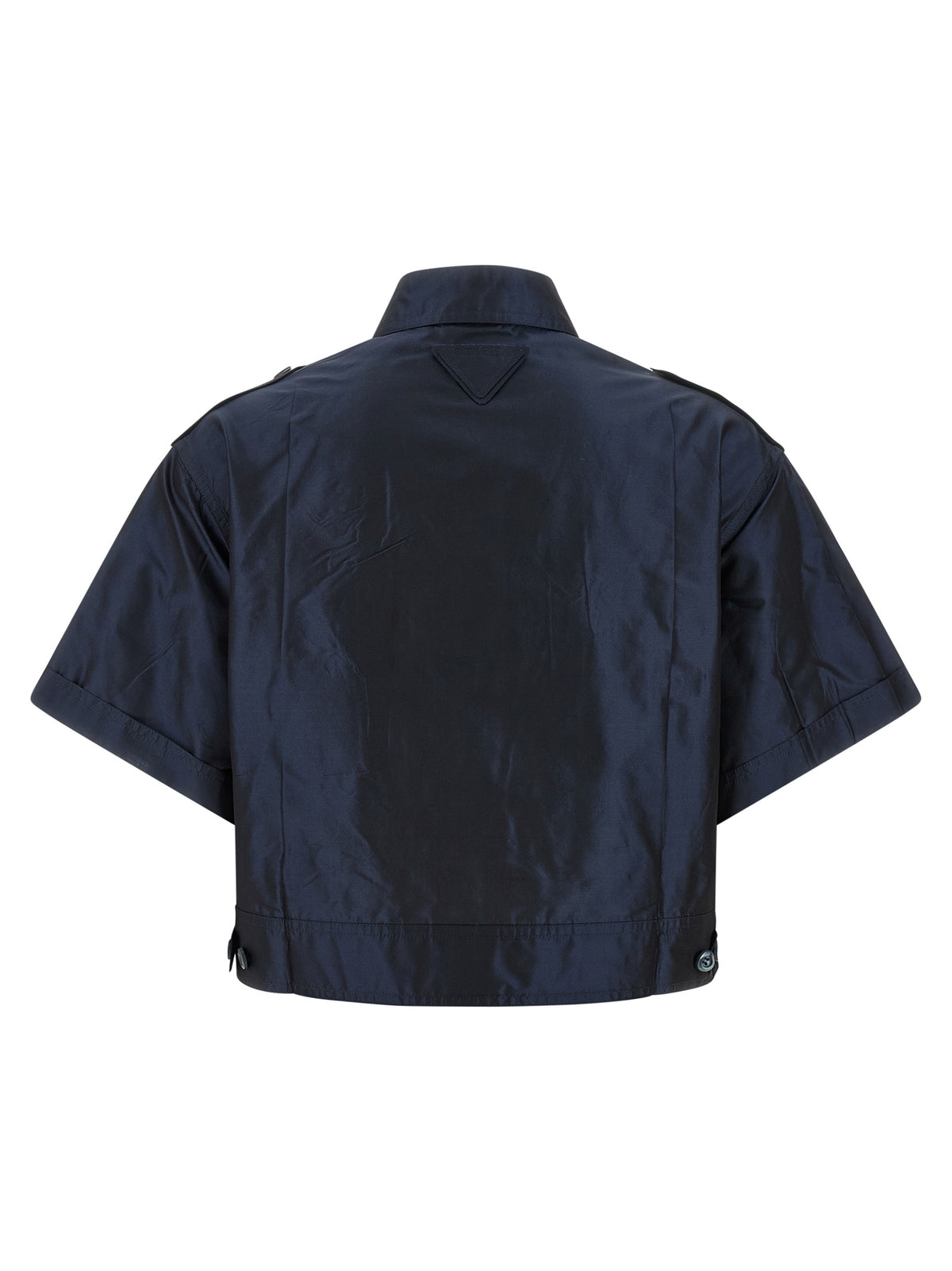 Prada Women Cropped Taffeta Shirt PRADA