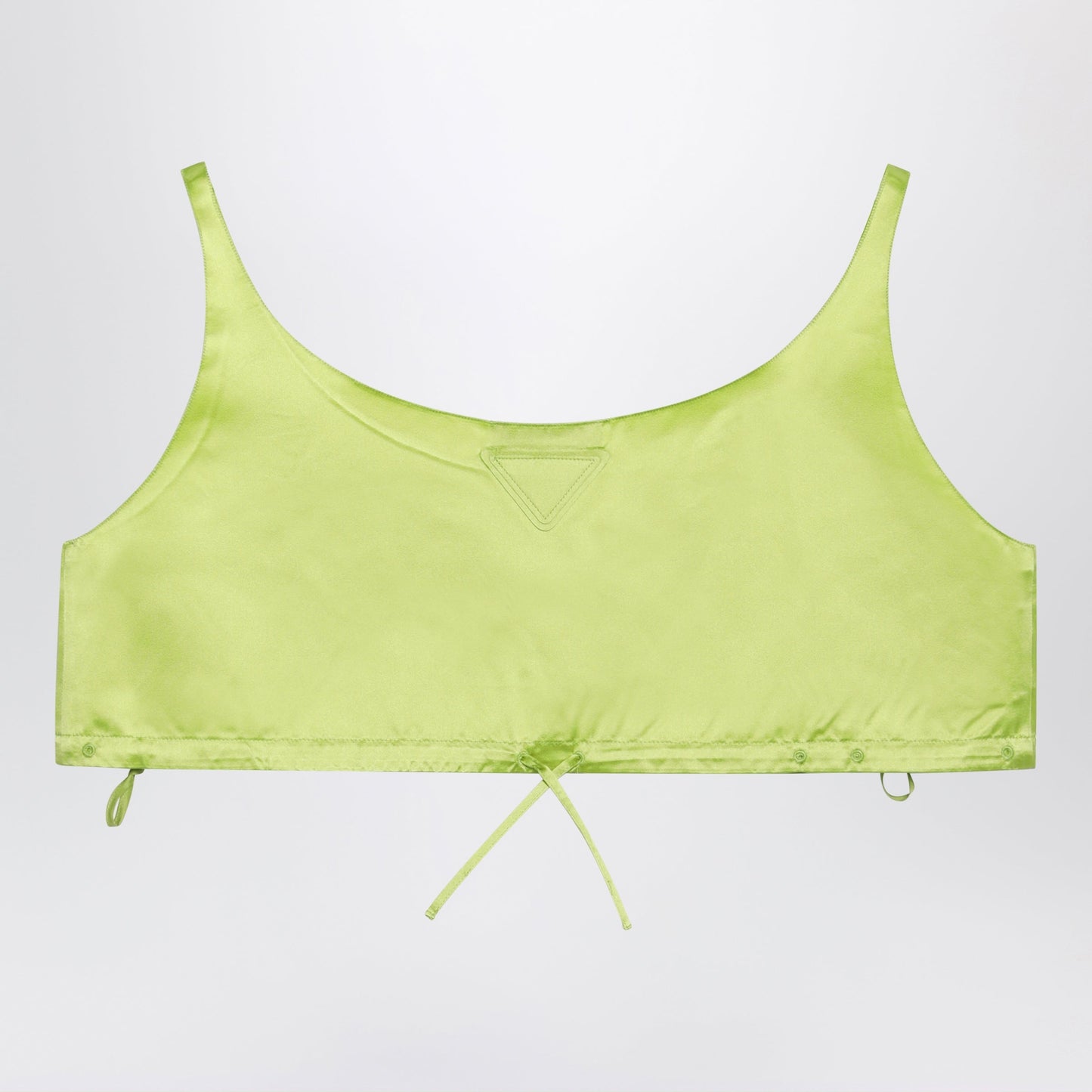 Prada Pistachio Top In Silk Duchesse Women PRADA