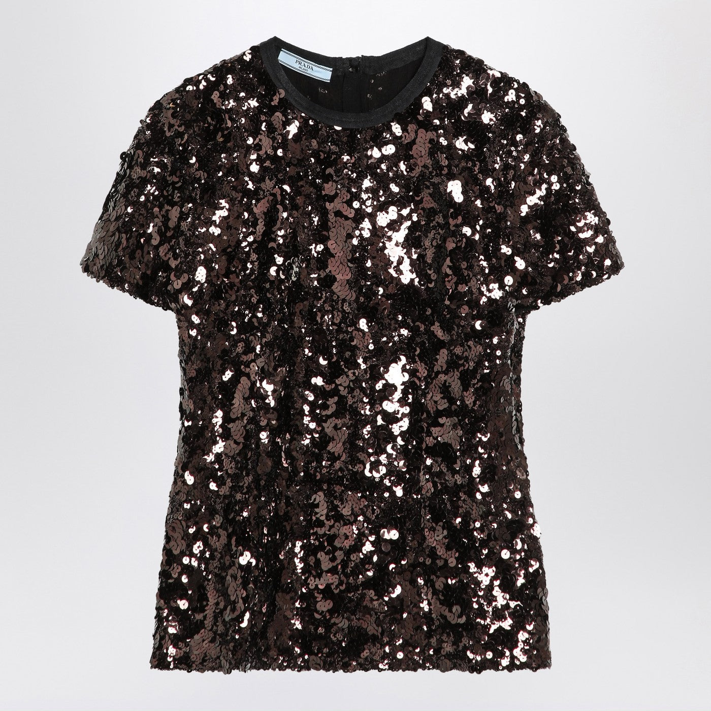 Prada Plum-Coloured Sequin Top Women PRADA