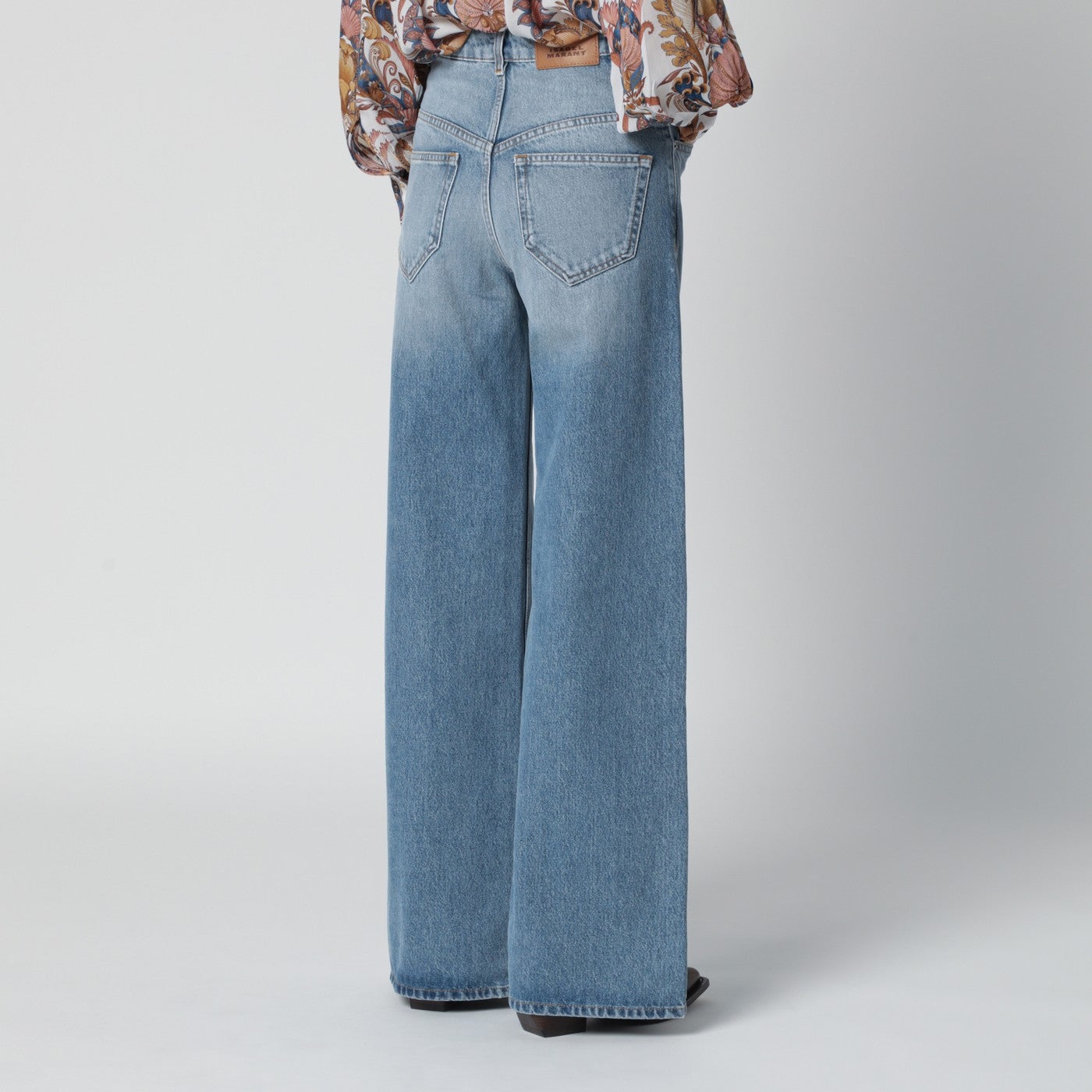Isabel Marant Light Blue Lemony Wide-Leg Jeans Women ISABEL MARANT