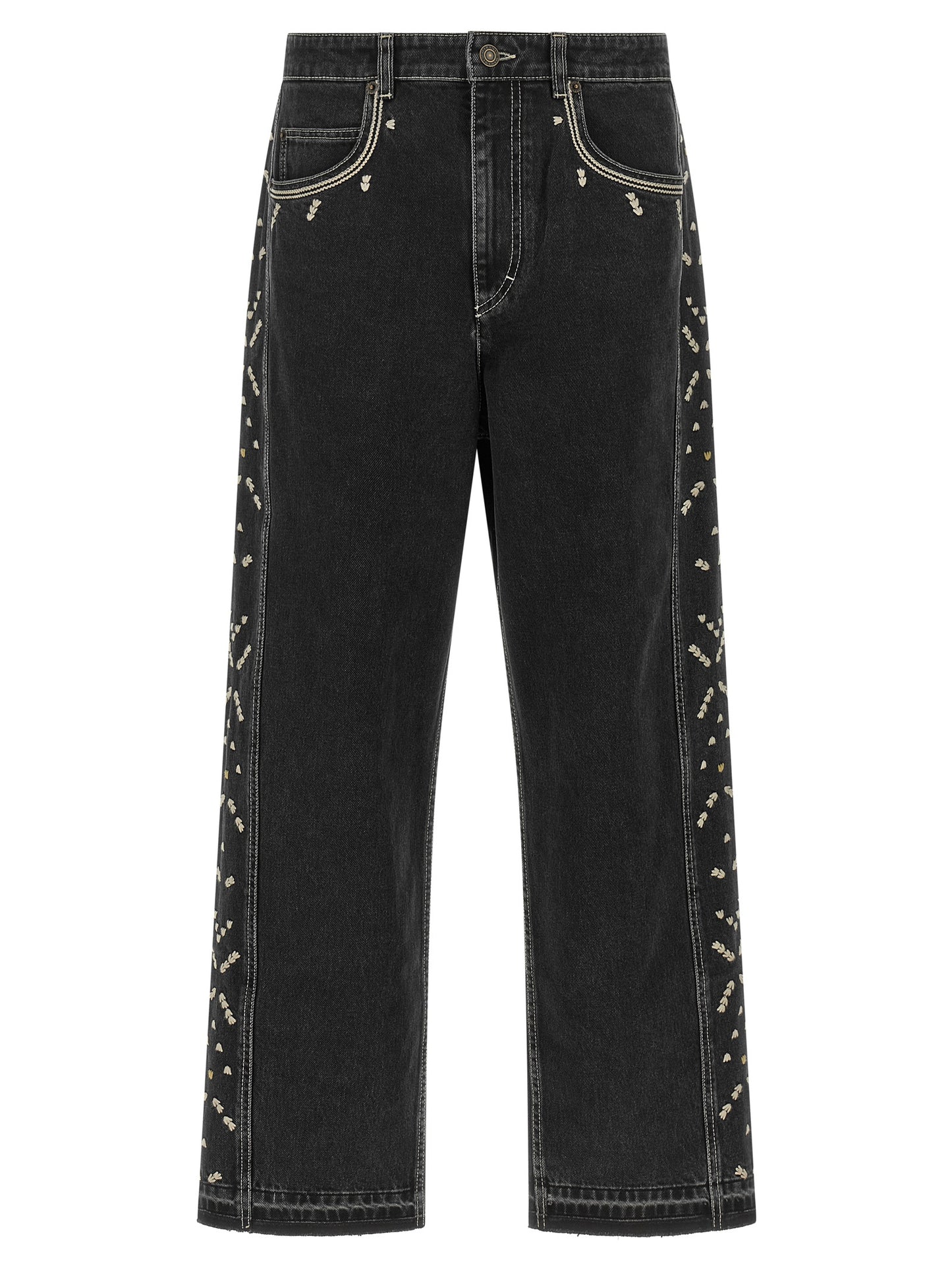 Marant Men 'Jorian' Jeans With Embroideries ISABEL MARANT