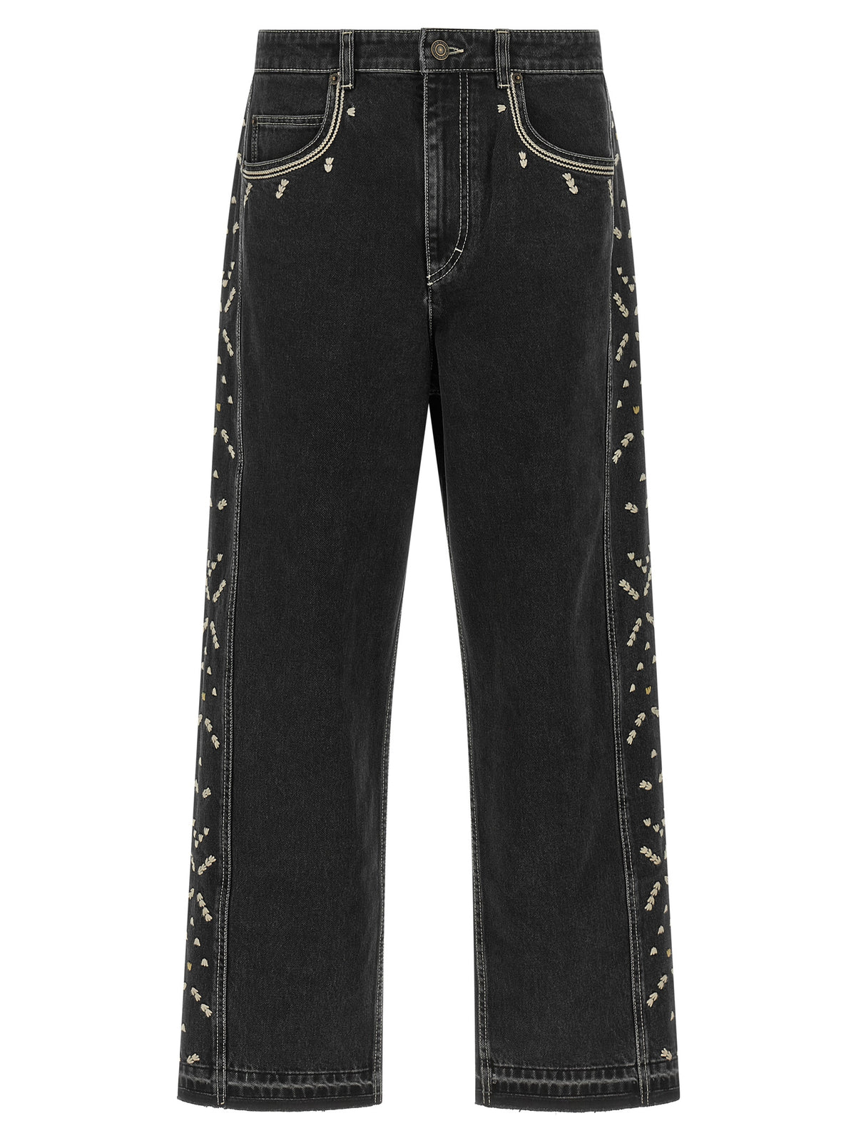 Marant Men 'Jorian' Jeans With Embroideries ISABEL MARANT