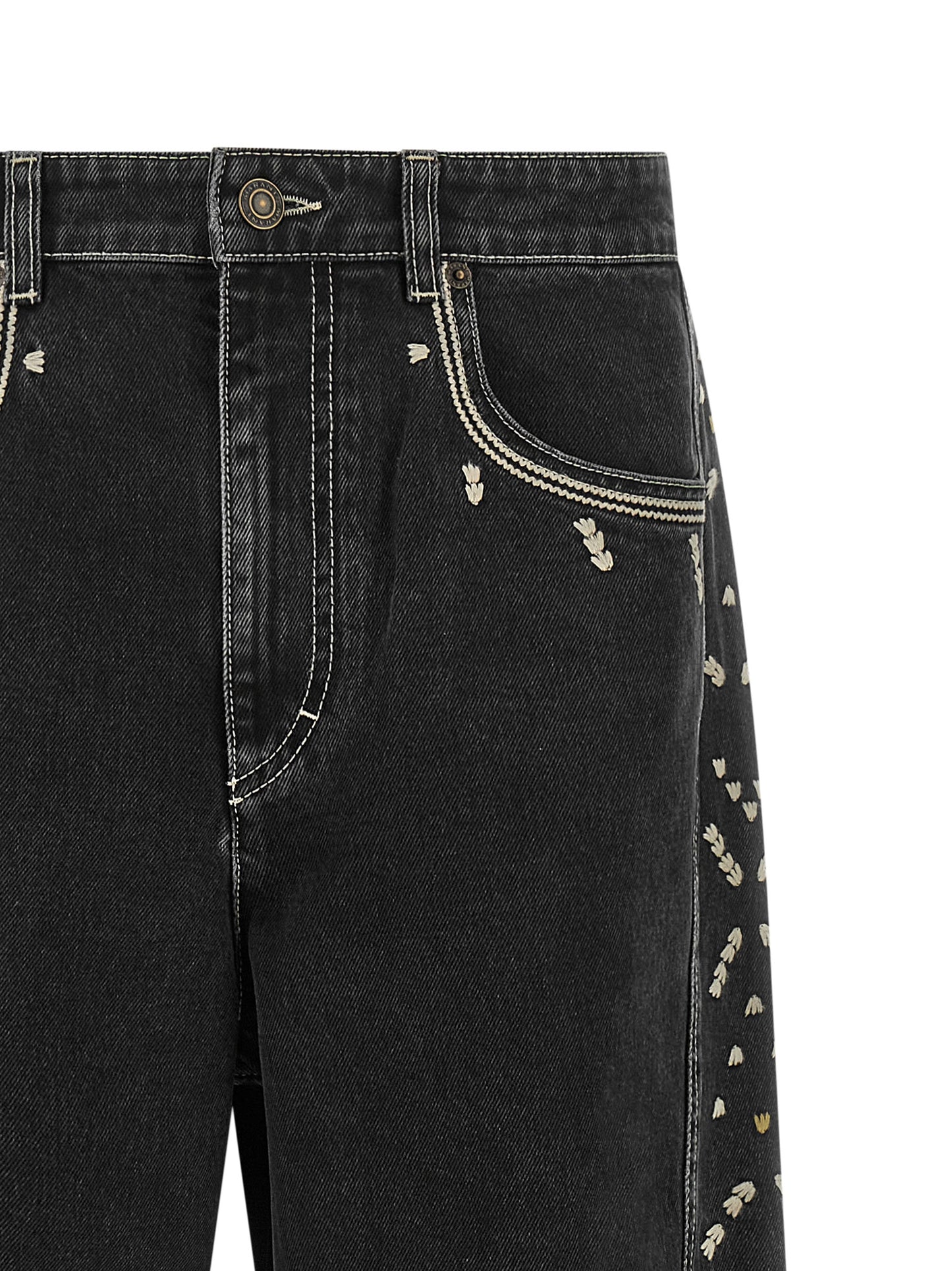 Marant Men 'Jorian' Jeans With Embroideries ISABEL MARANT
