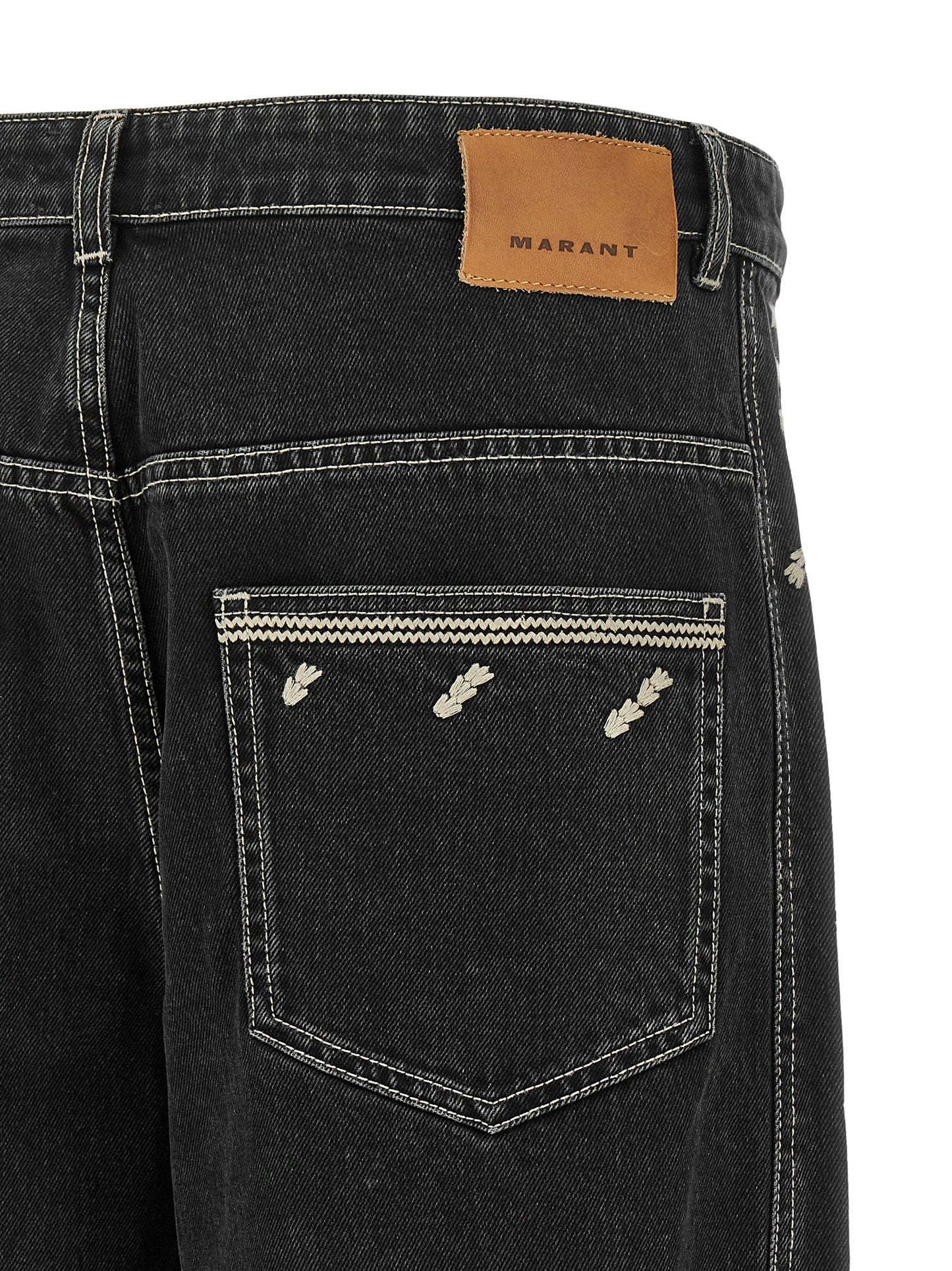 Marant Men 'Jorian' Jeans With Embroideries ISABEL MARANT