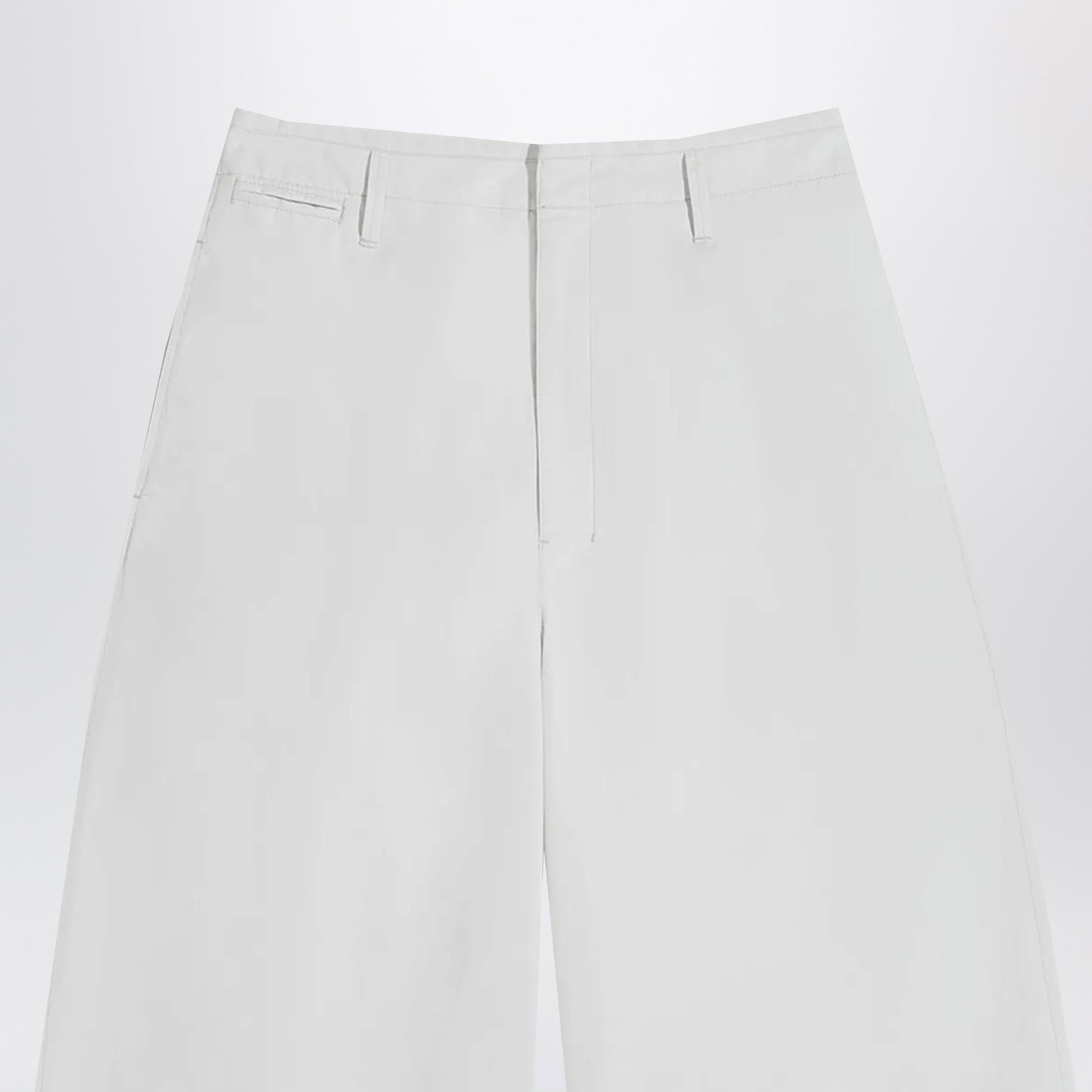Lemaire Rice-White Cotton Trousers Women LEMAIRE