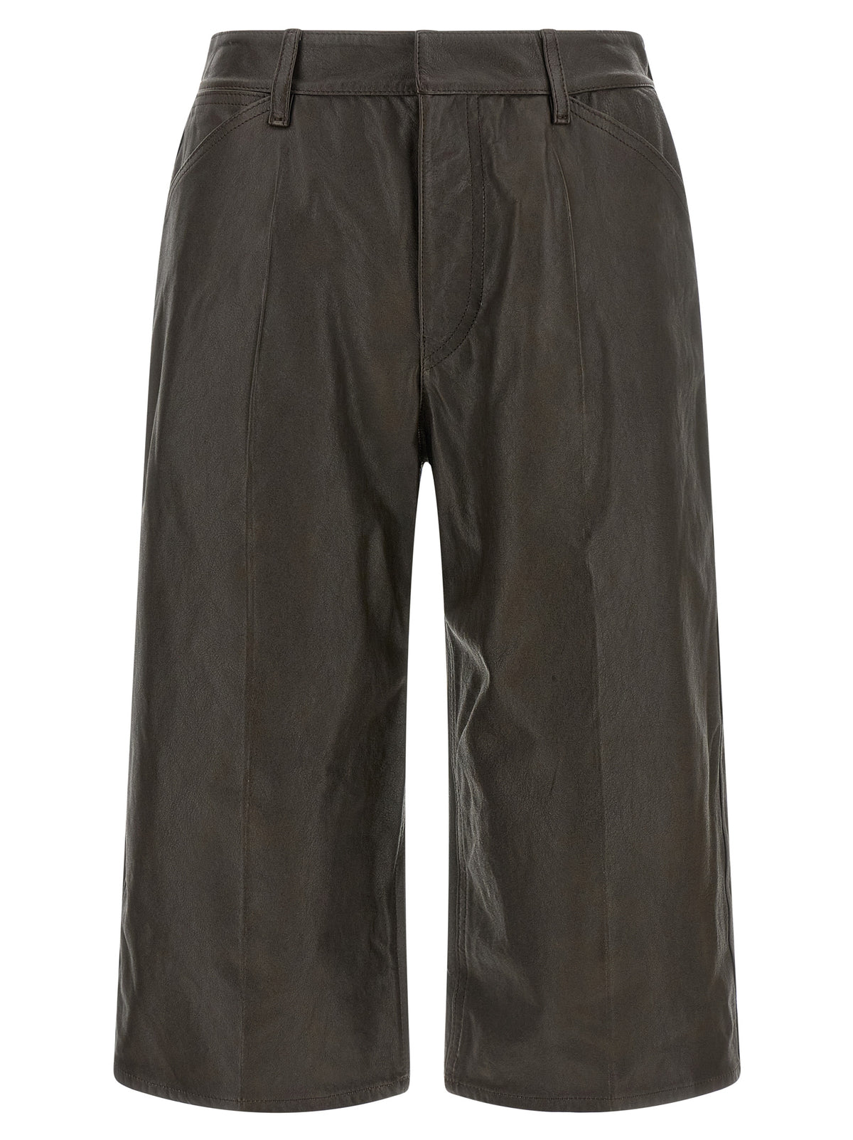 Lemaire Women Leather Bermuda Shorts LEMAIRE