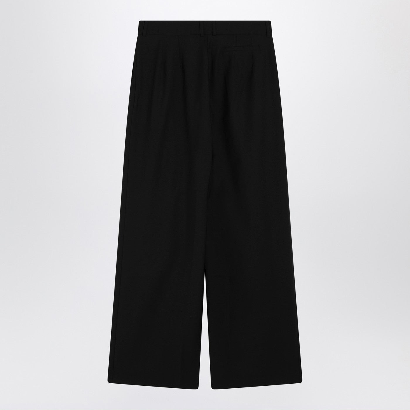 The Frankie Shop Black Wide-Leg Ripley Wool-Blend Trousers Women The Frankie Shop