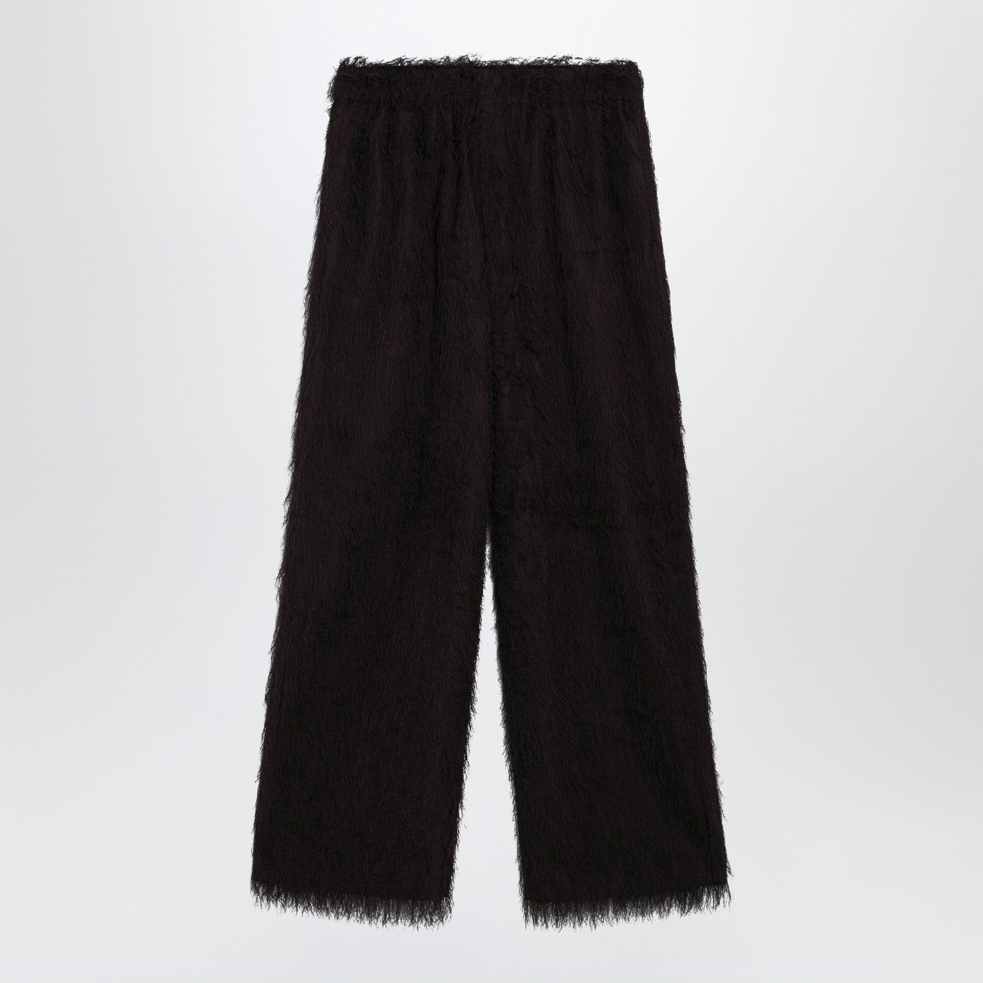The Frankie Shop Dark Brown Fringed Trousers Women The Frankie Shop