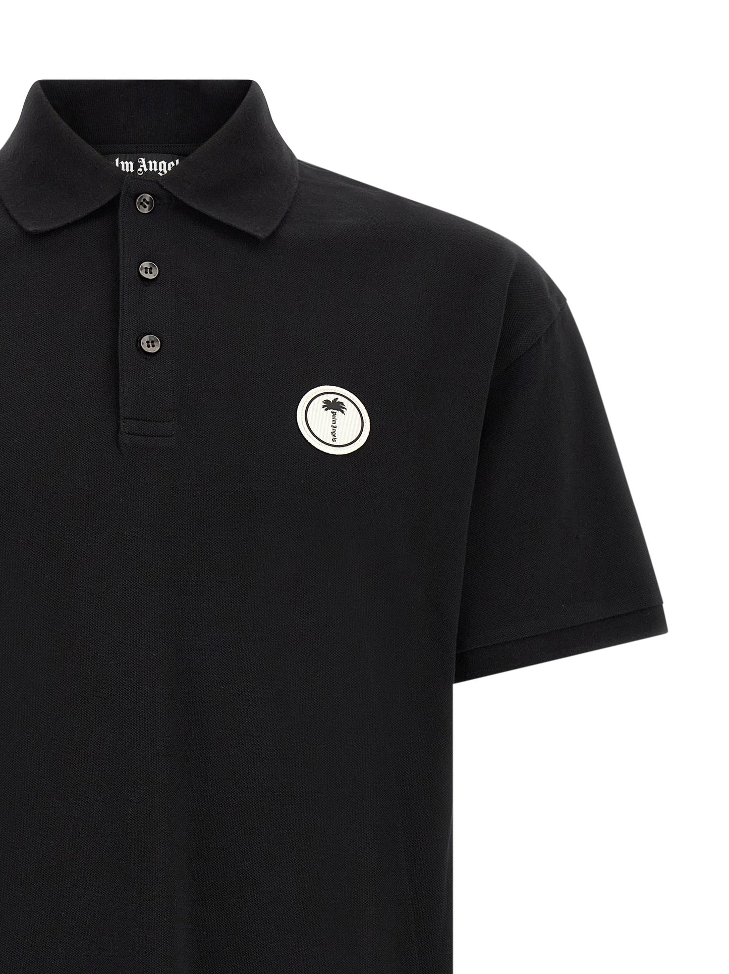Palm Angels Men Logo Patch Polo Shirt PALM ANGELS