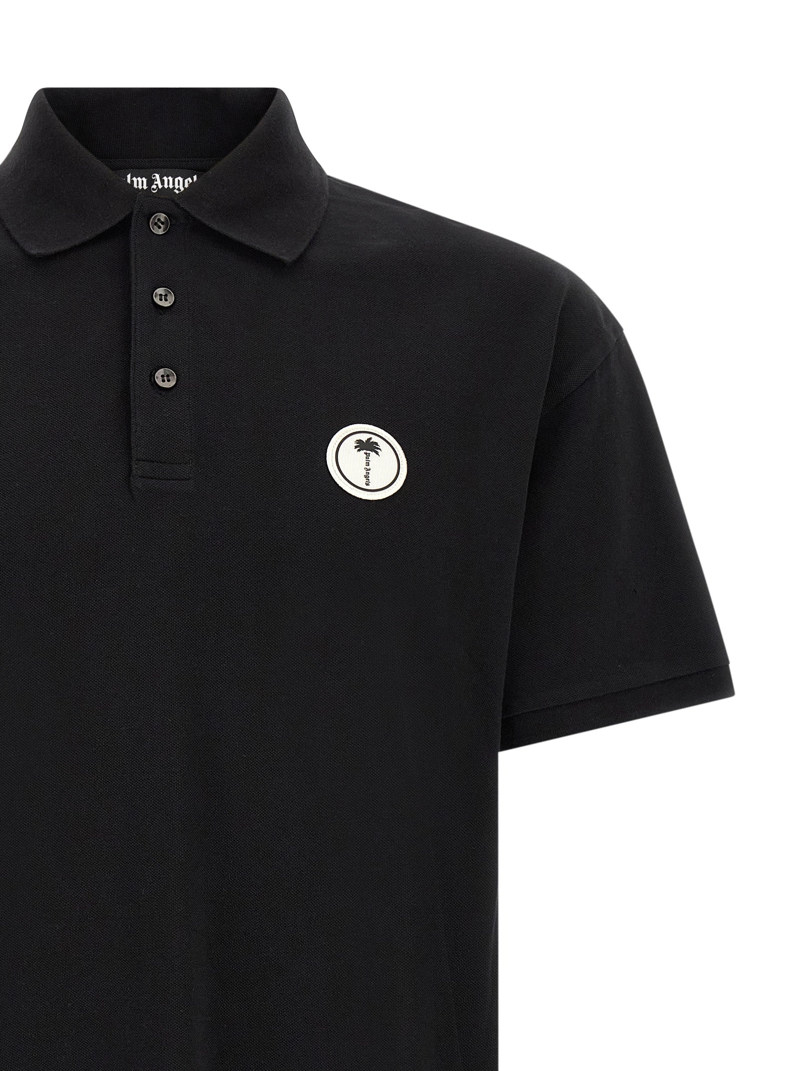 Palm Angels Men Logo Patch Polo Shirt PALM ANGELS