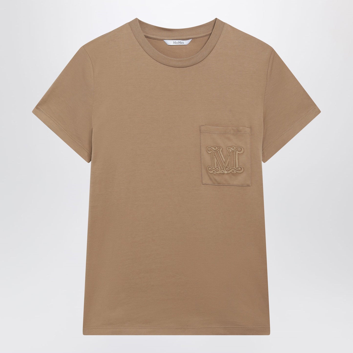 Max Mara Camel Cotton Jersey T-Shirt Women MAX MARA