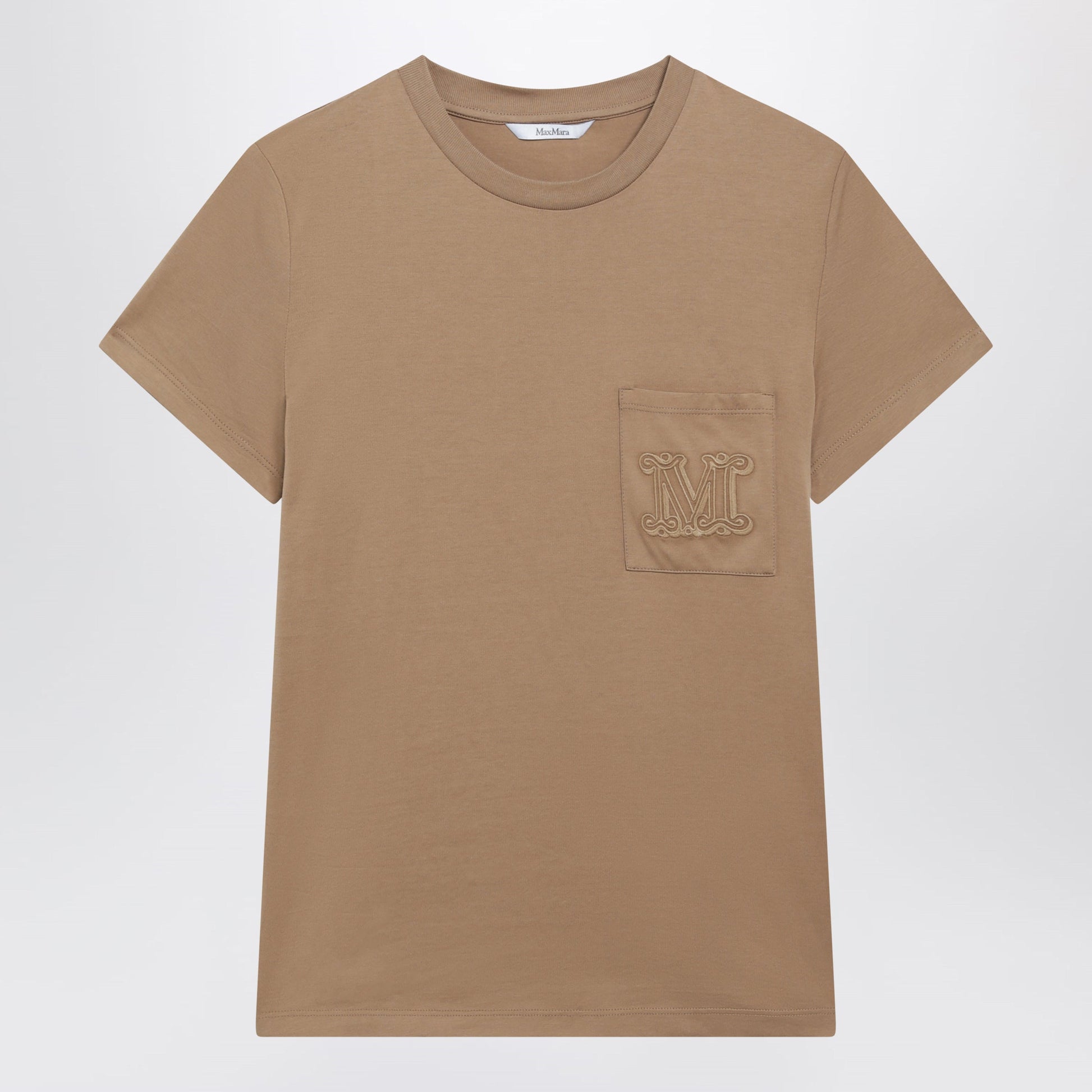 Max Mara Camel Cotton Jersey T-Shirt Women MAX MARA