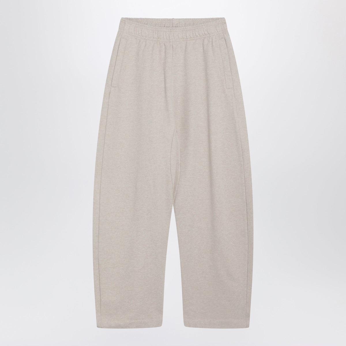 Jacquemus Beige Gros Grain Cotton Jogging Trousers Women JACQUEMUS
