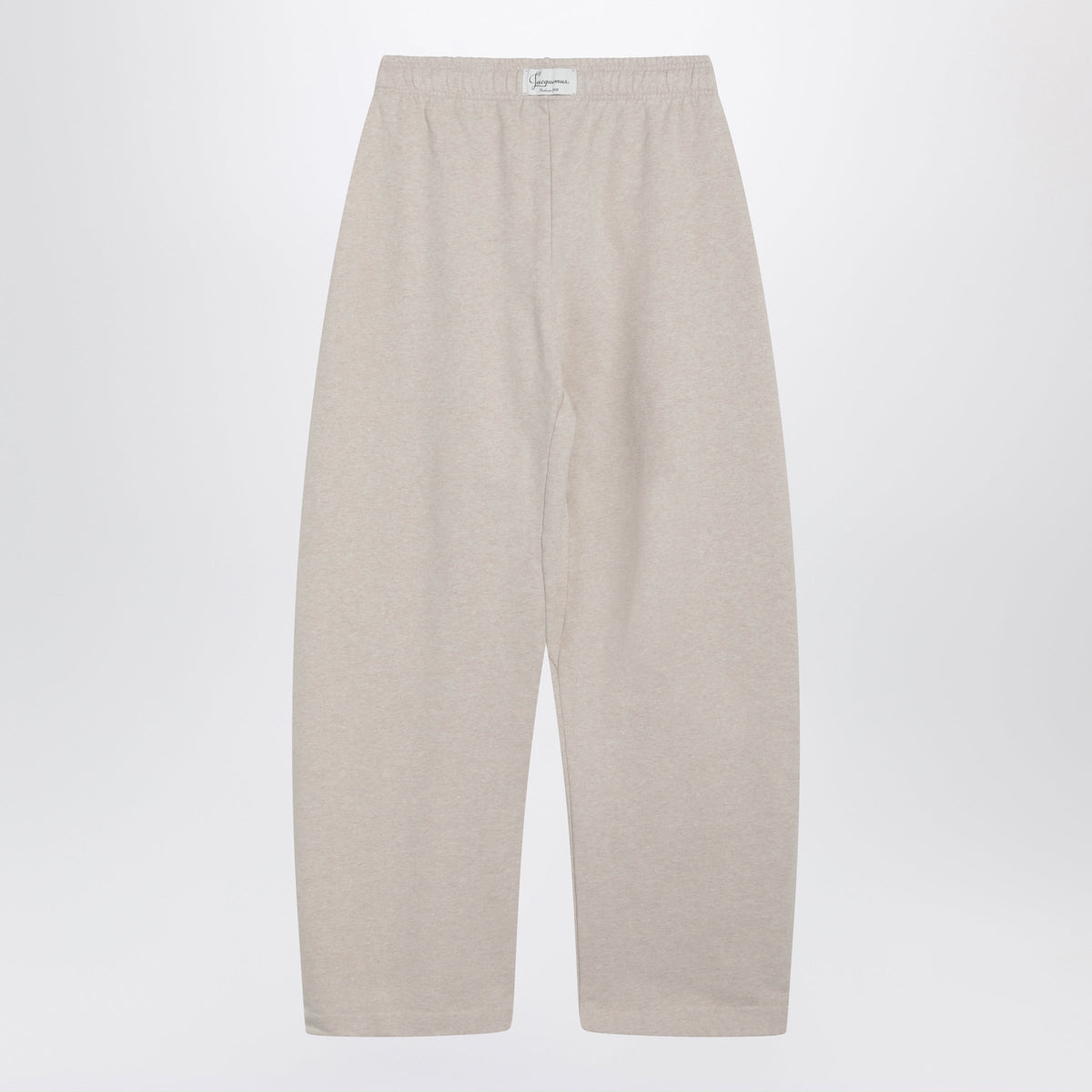Jacquemus Beige Gros Grain Cotton Jogging Trousers Women JACQUEMUS