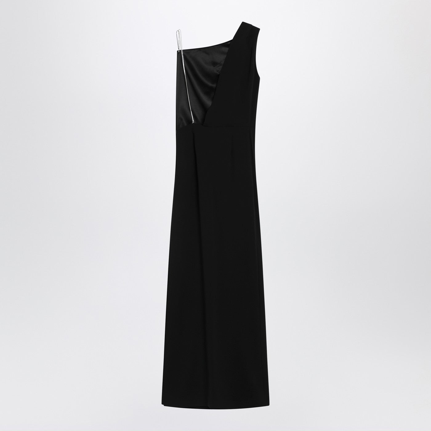 Max Mara Pianoforte Long Black Cady Bustier Dress Women MAX MARA