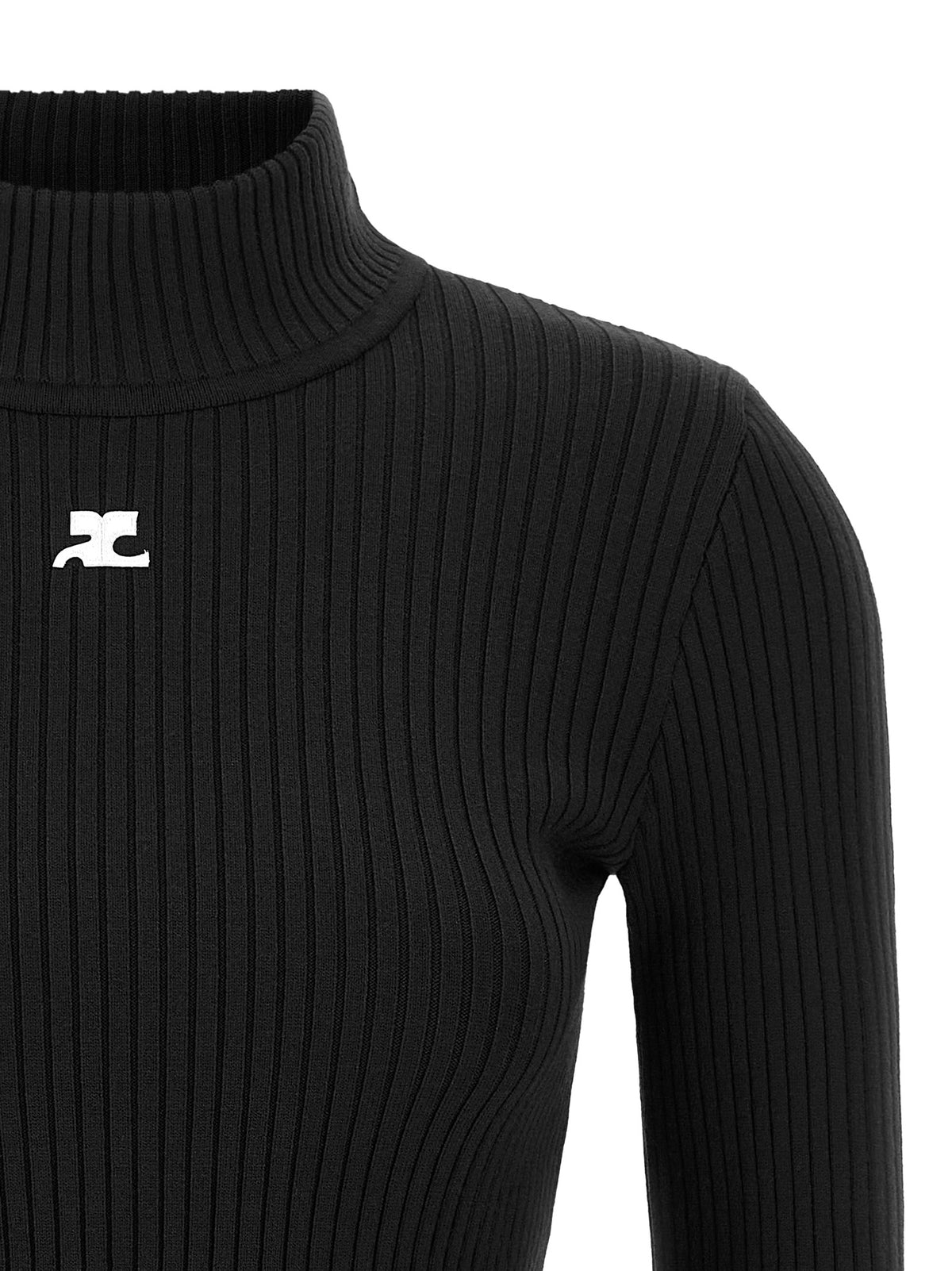 Courreges Women 'Reedition' High Neck Sweater COURREGES