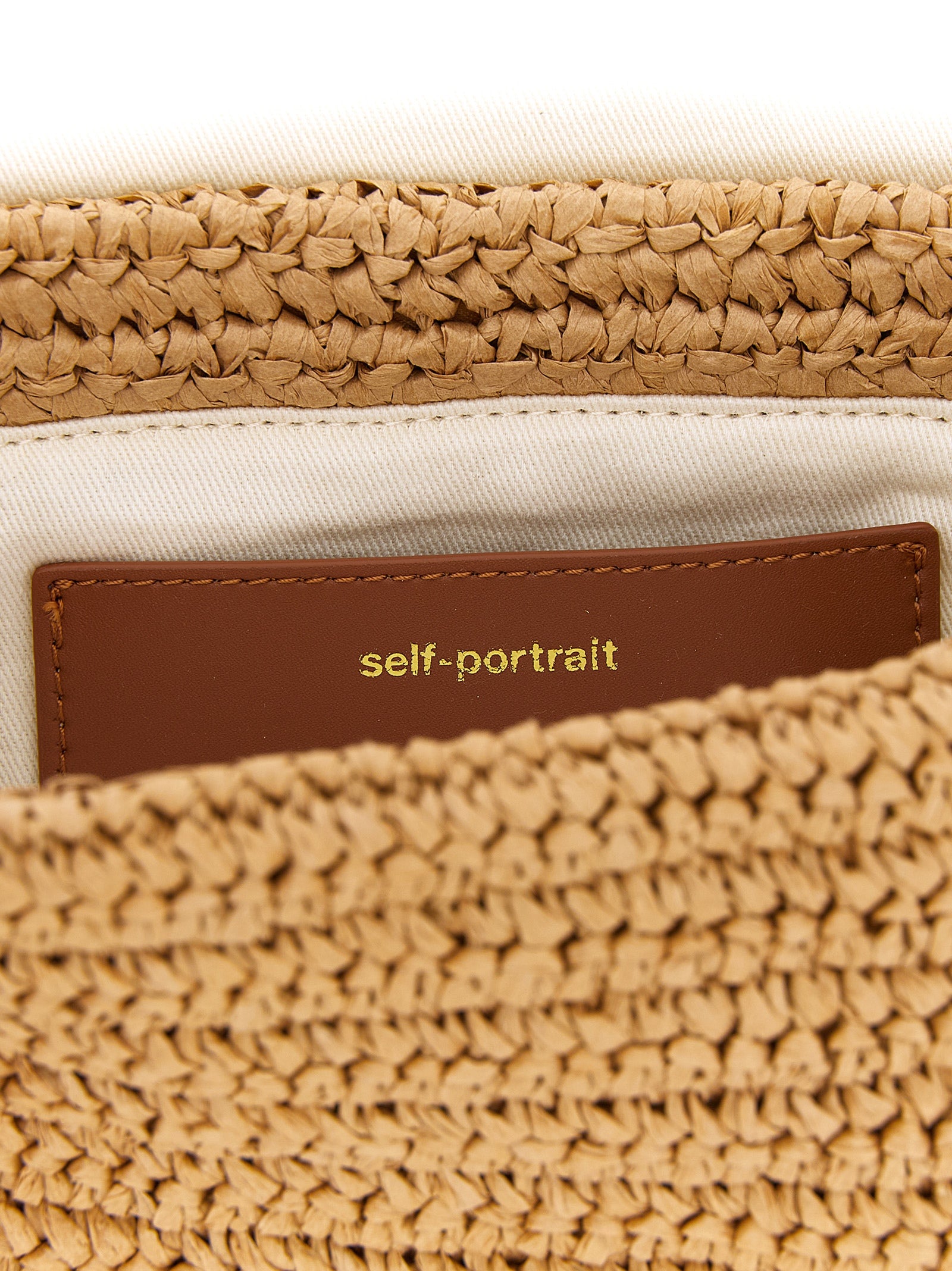 Self Portrait Women 'Raffia Bow Charm' Shoulder Bag SELF-PORTRAIT