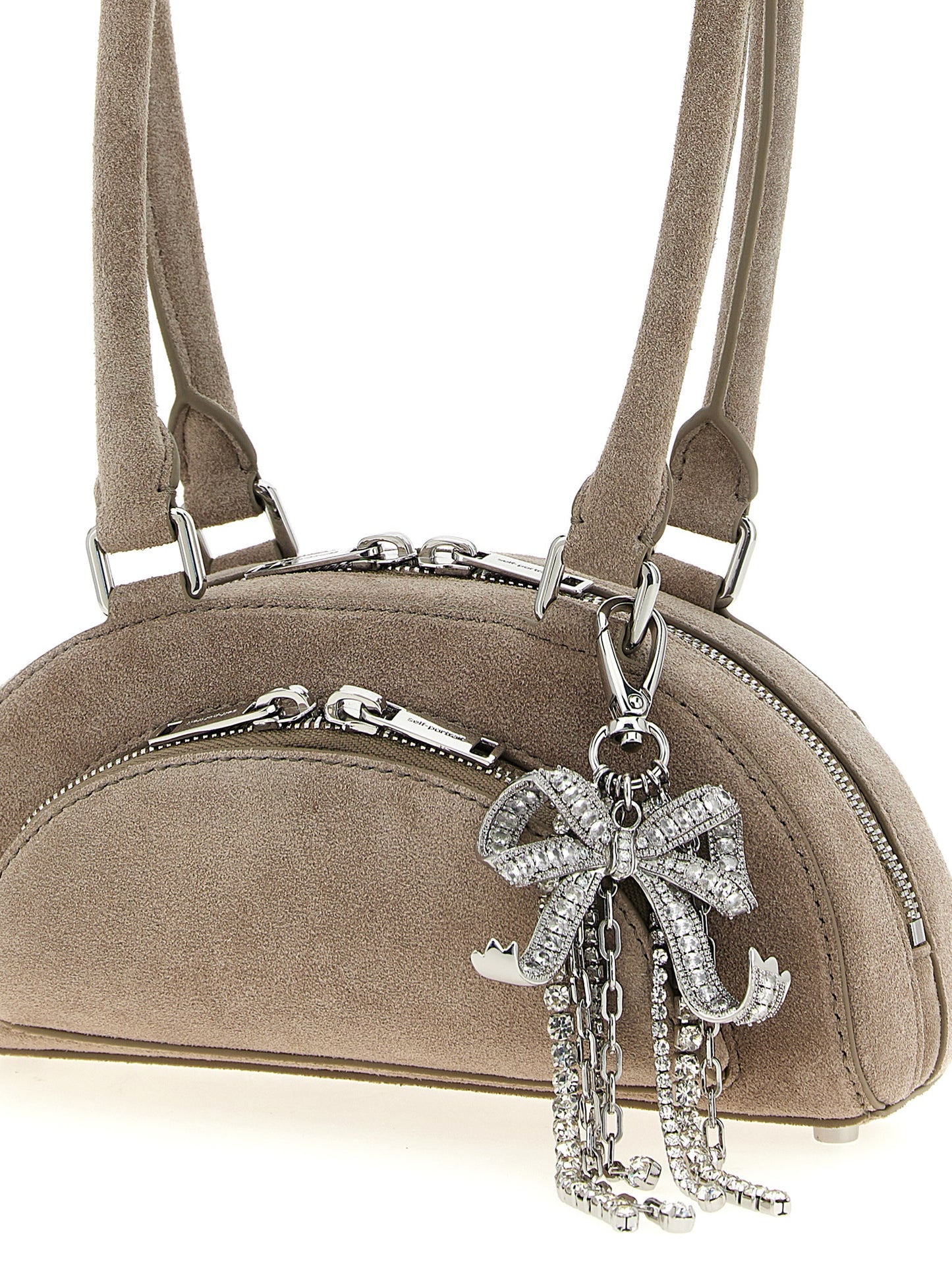 Self Portrait Women 'Suede Mini With Charm' Shoulder Bag SELF-PORTRAIT