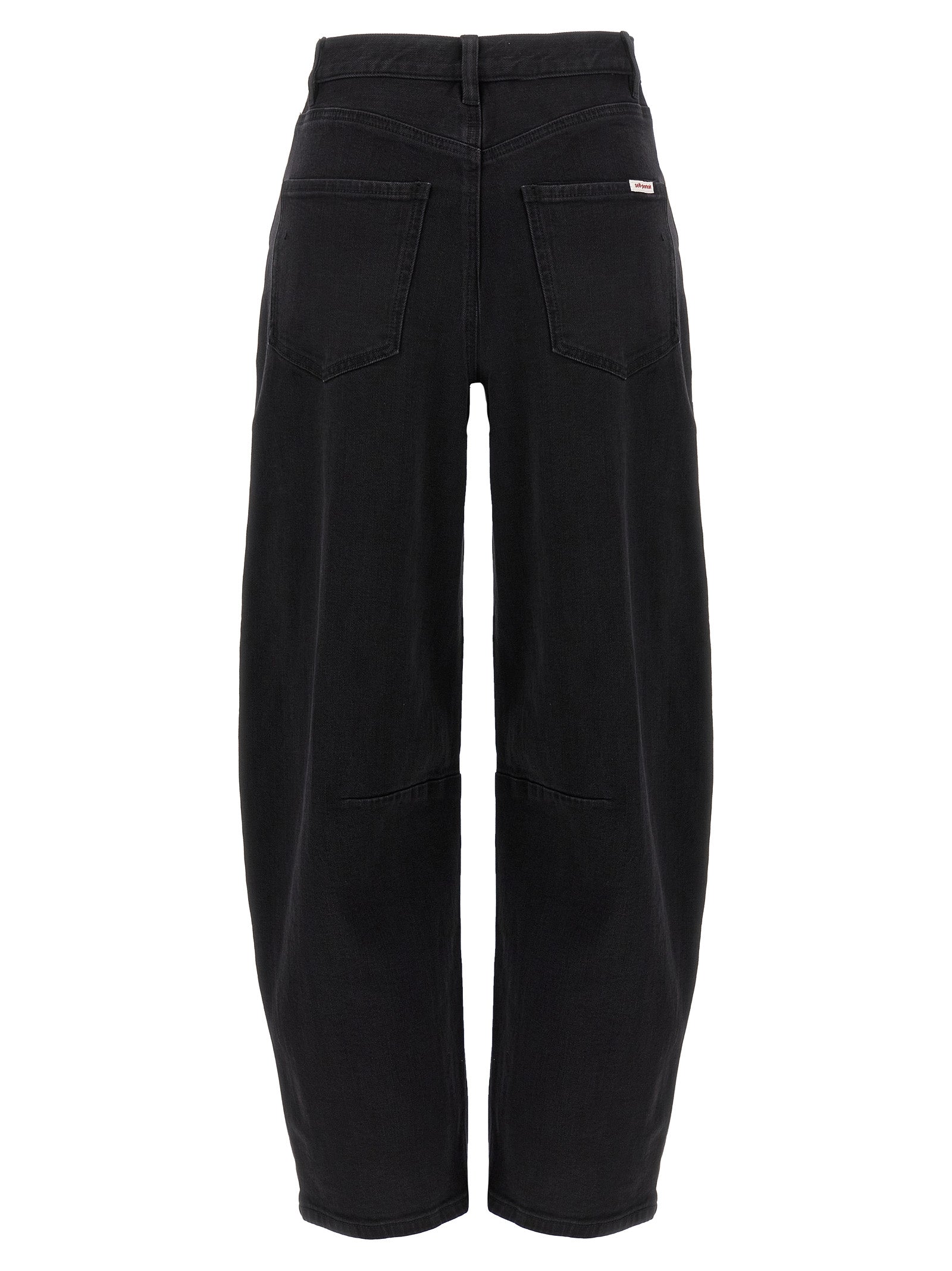 Self Portrait Women 'Black Barrel Leg' Jeans SELF-PORTRAIT